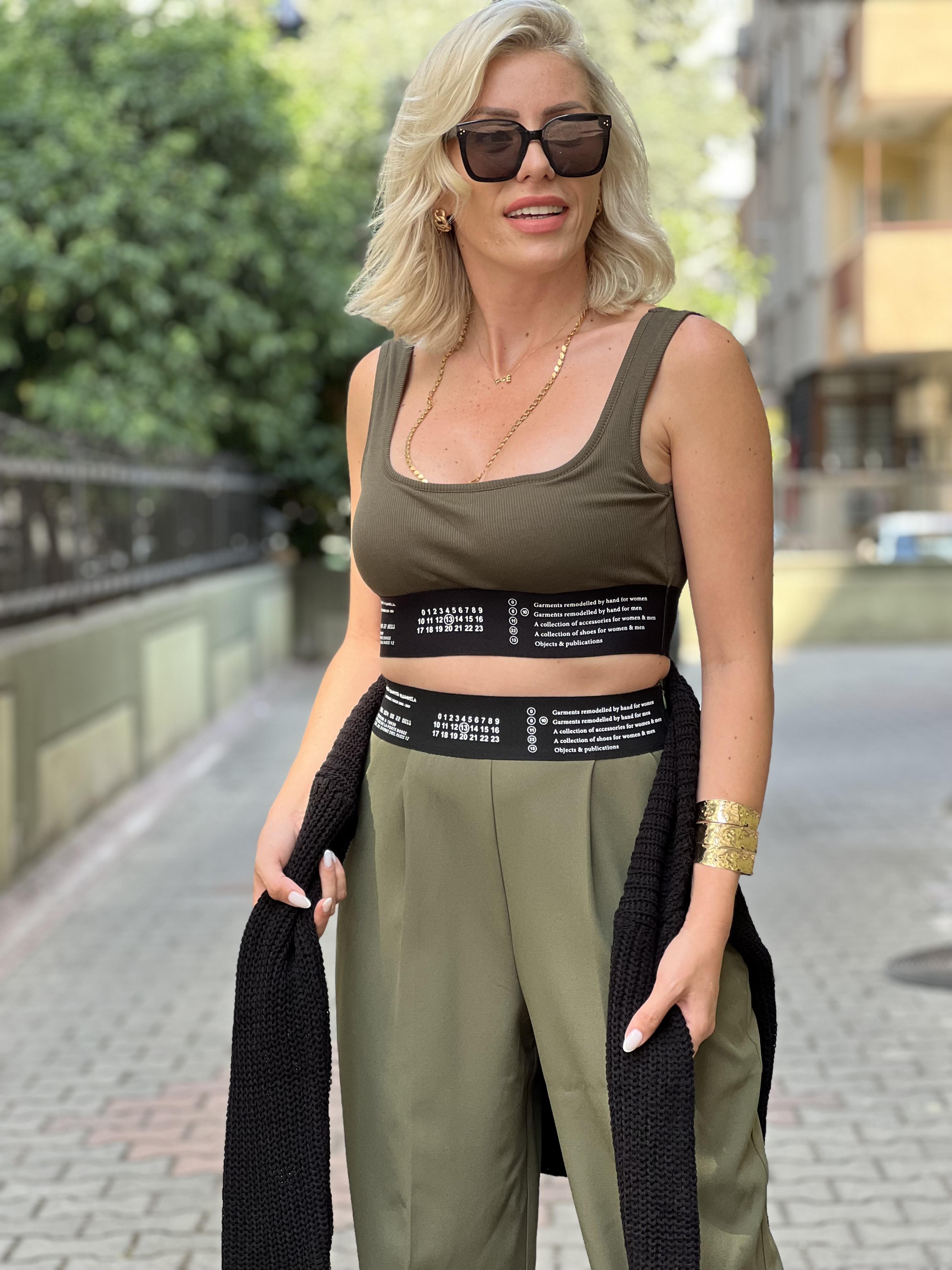 HAPPY ASKERİ YEŞİL CROP