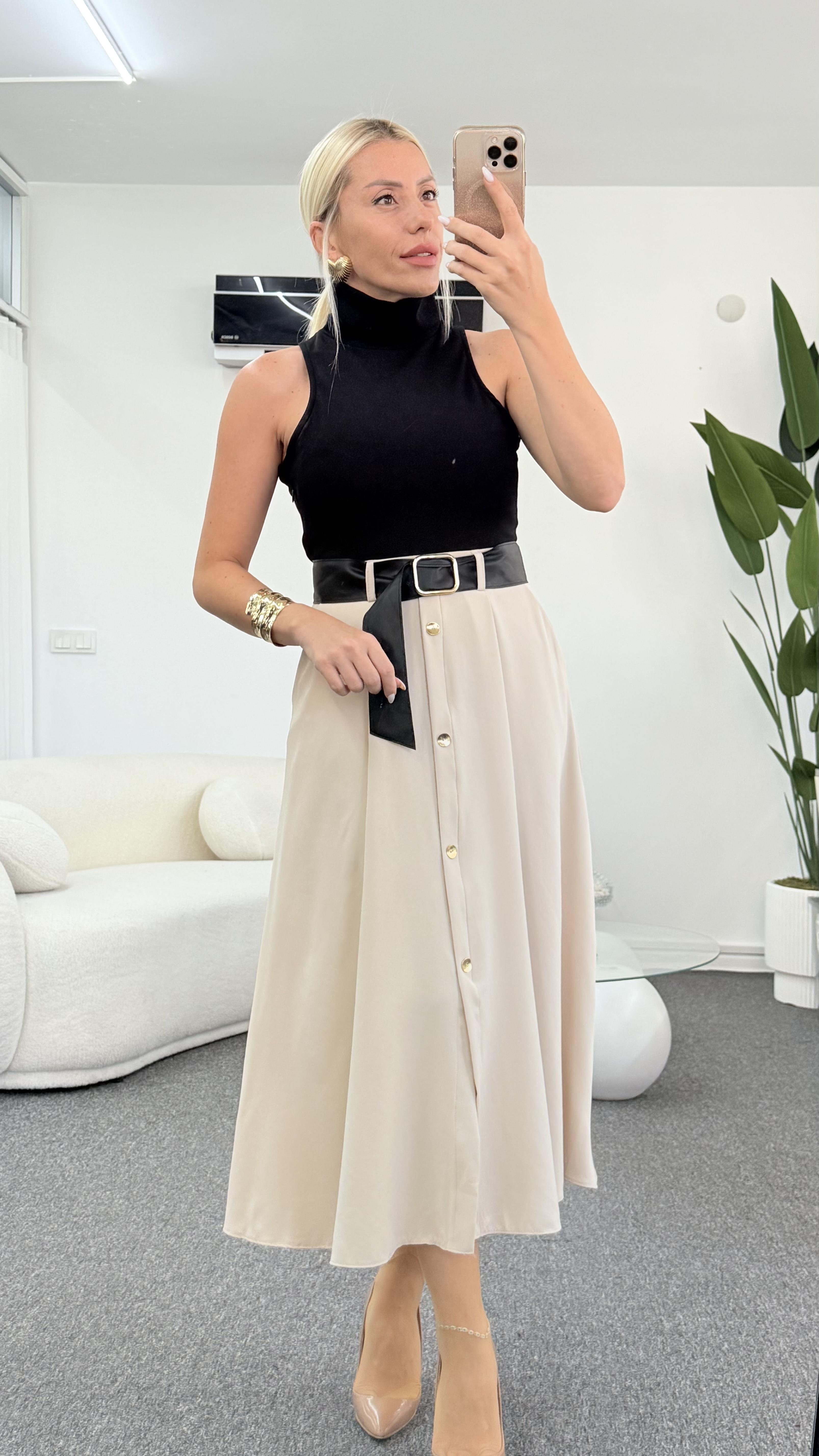 İBİTA KEMERLİ ELBİSE