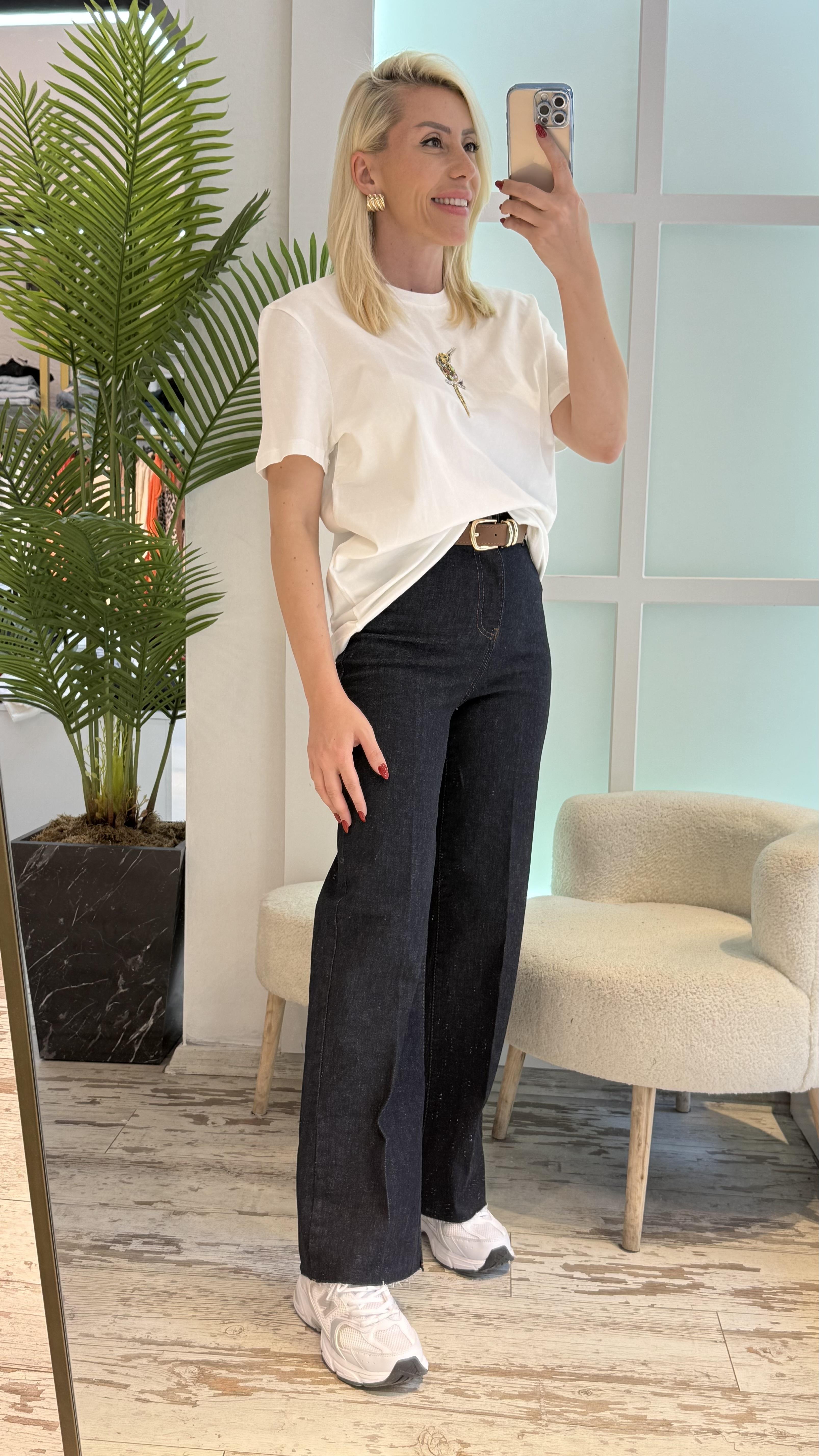 KOYU KEMERLİ PALAZZO JEAN