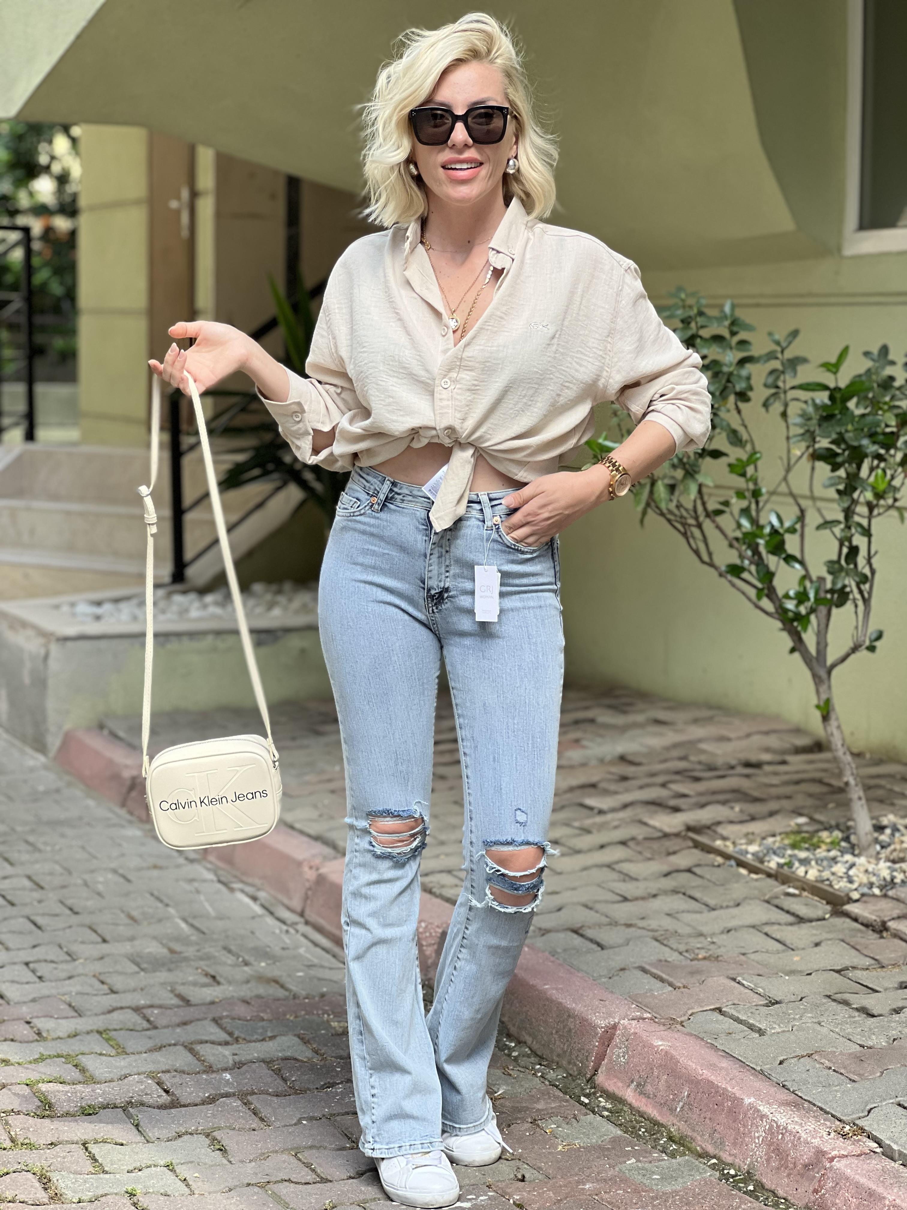 KREM ORJ MARKA GÖMLEK