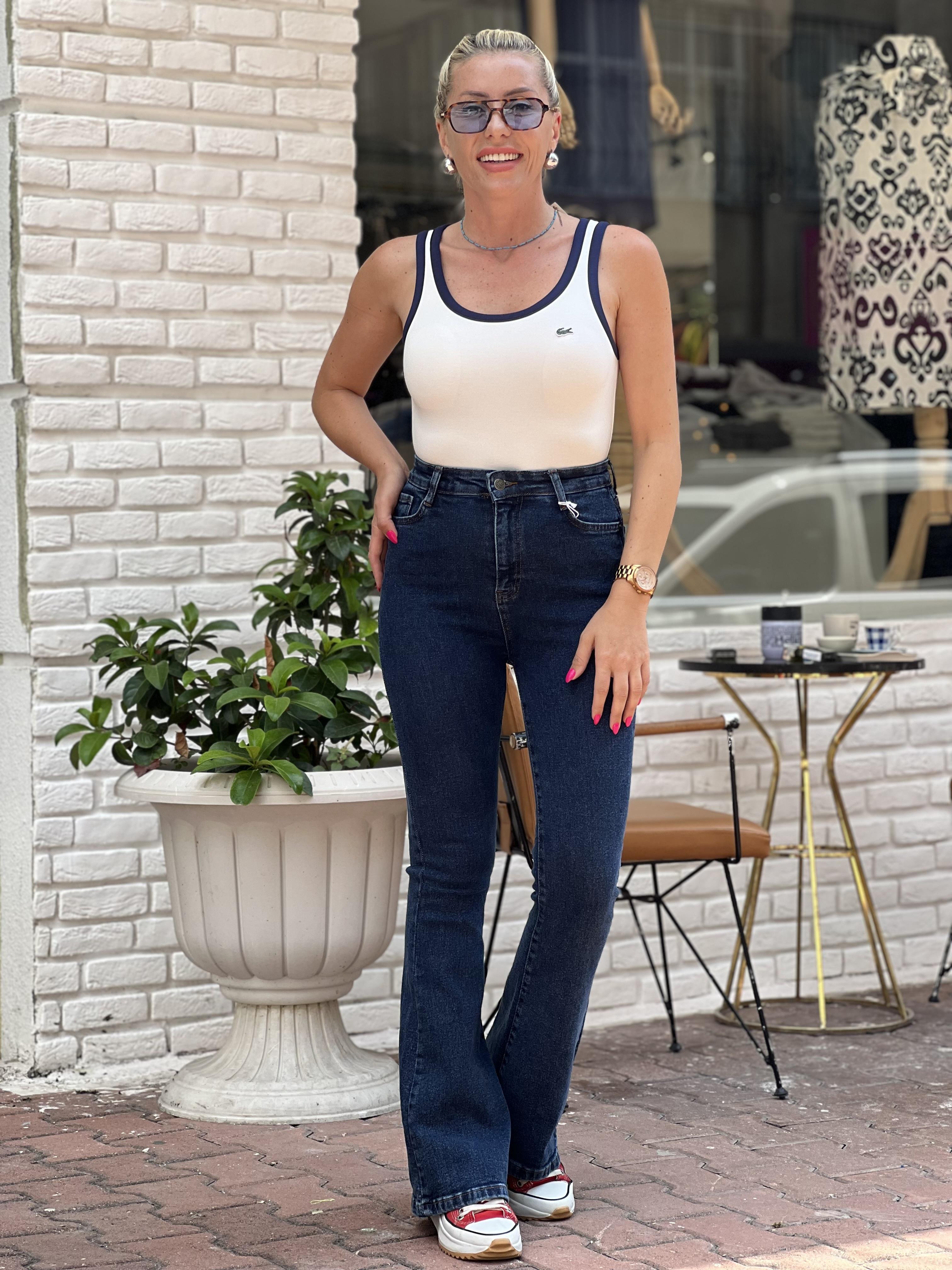 LACİVERT İSPANYOL JEAN