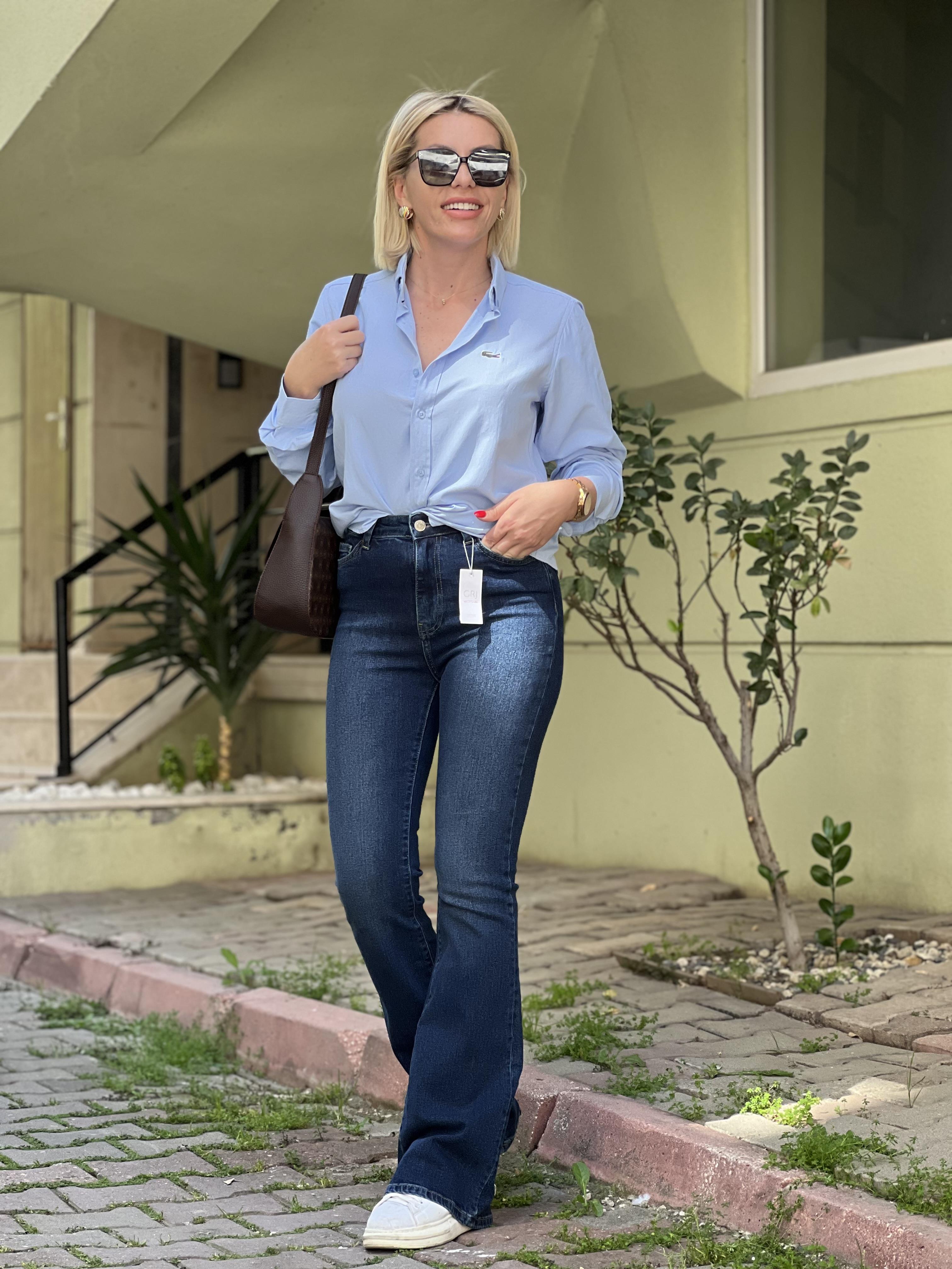 LACİVERT İSPANYOL JEAN