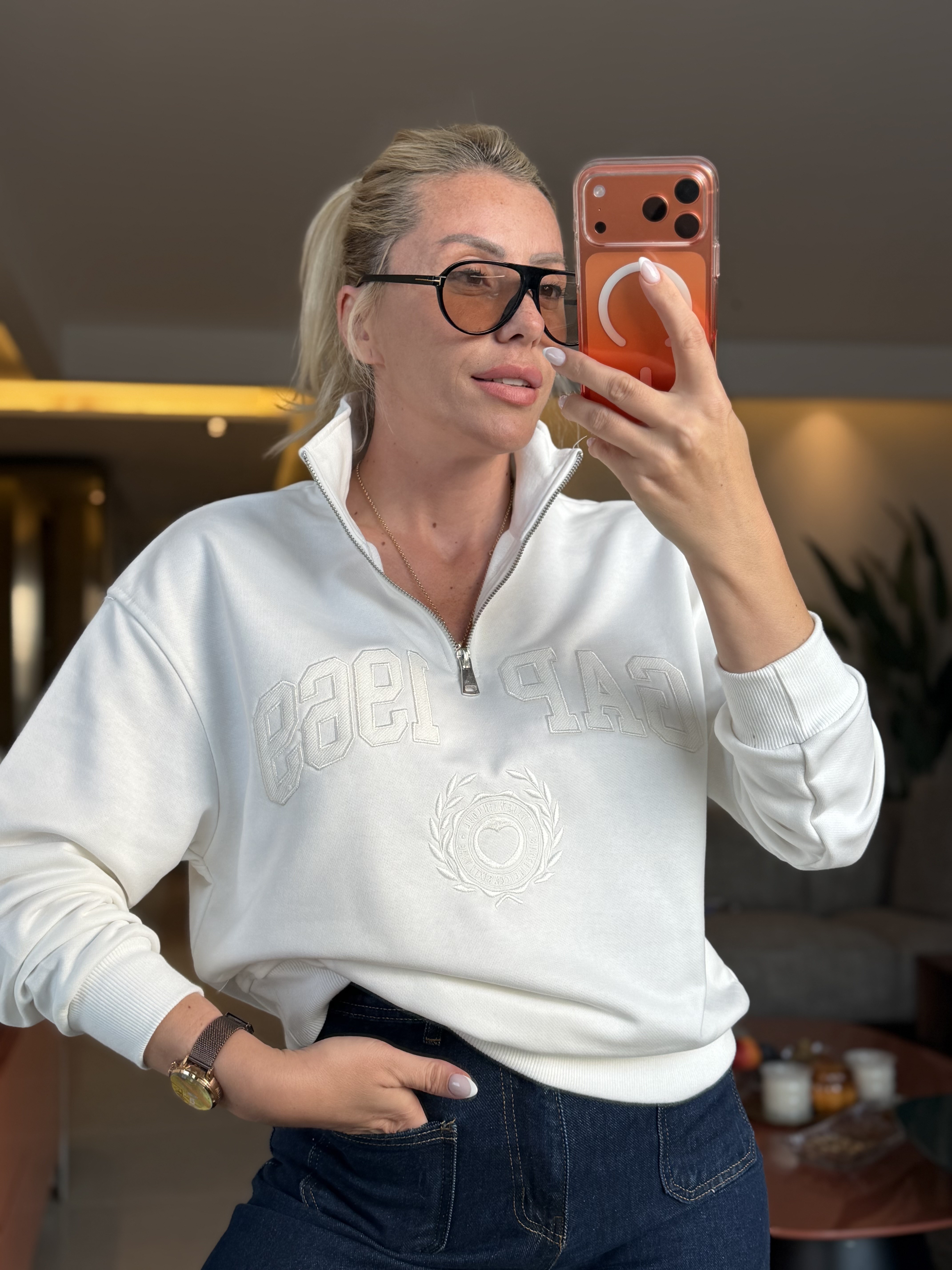 LİLİE BEYAZ SWEATSHIRT