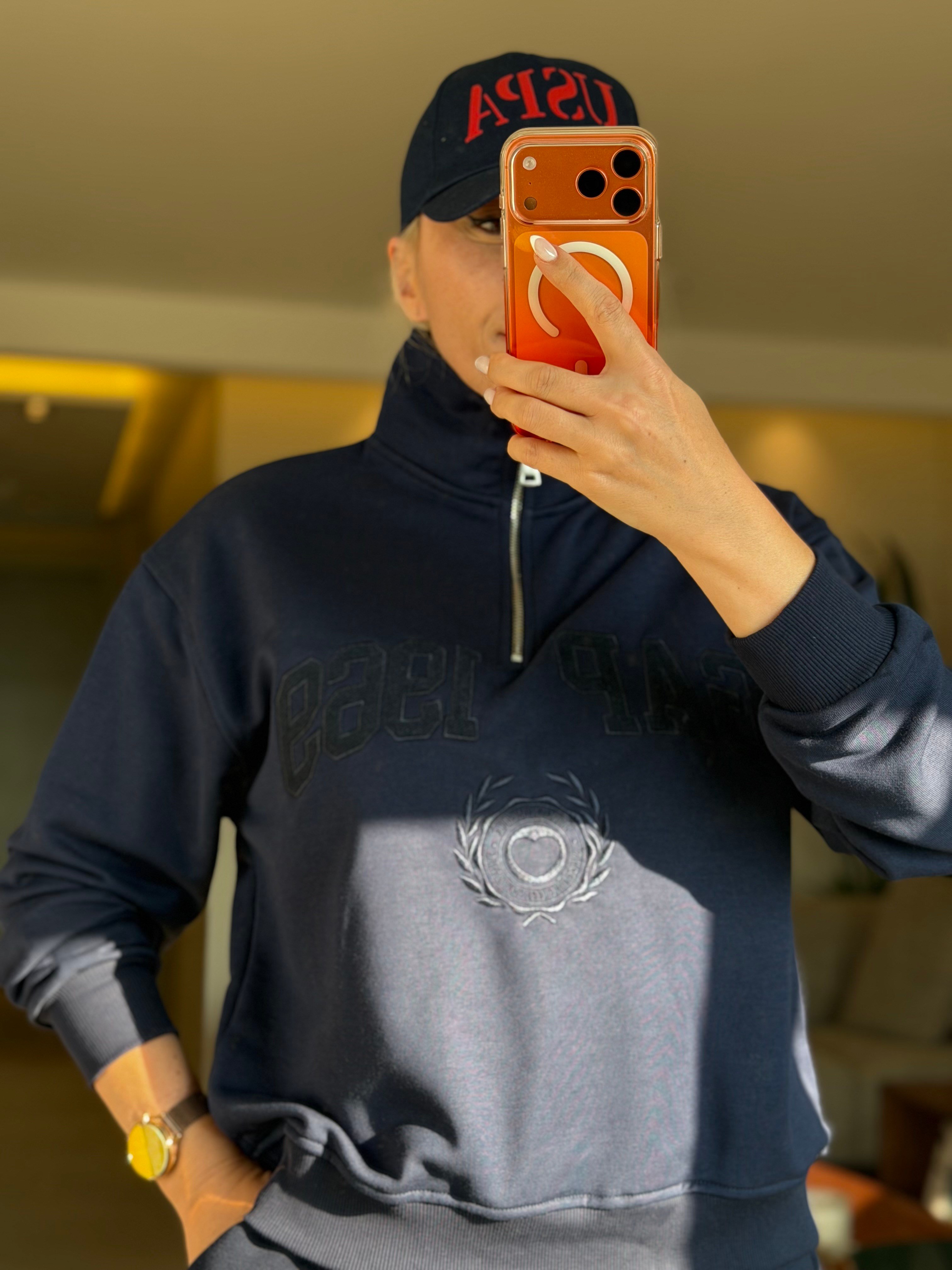 LİLİE LACİVERT SWEATSHIRT