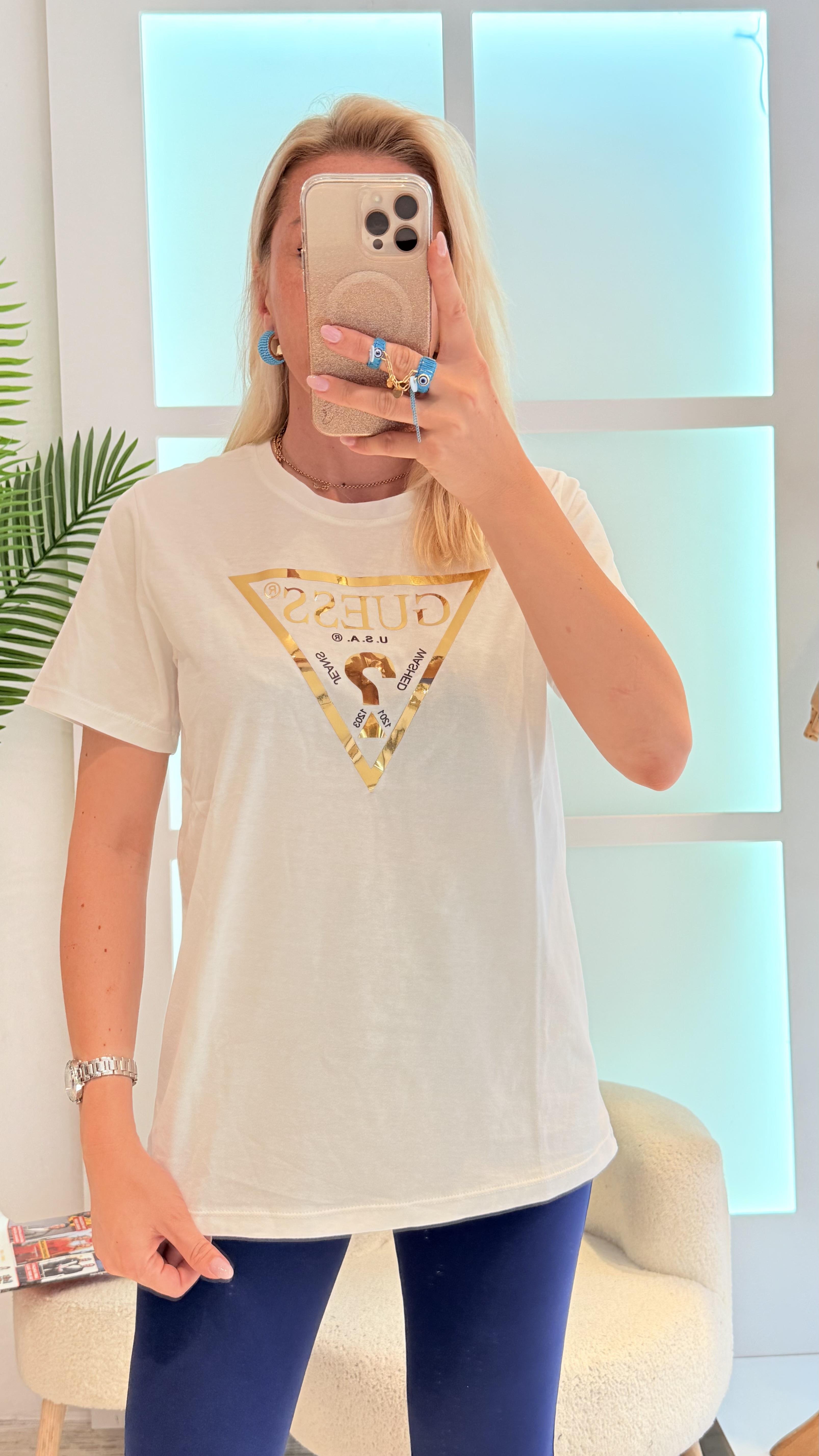 LİLY GOLD BASKILI TSHIRT