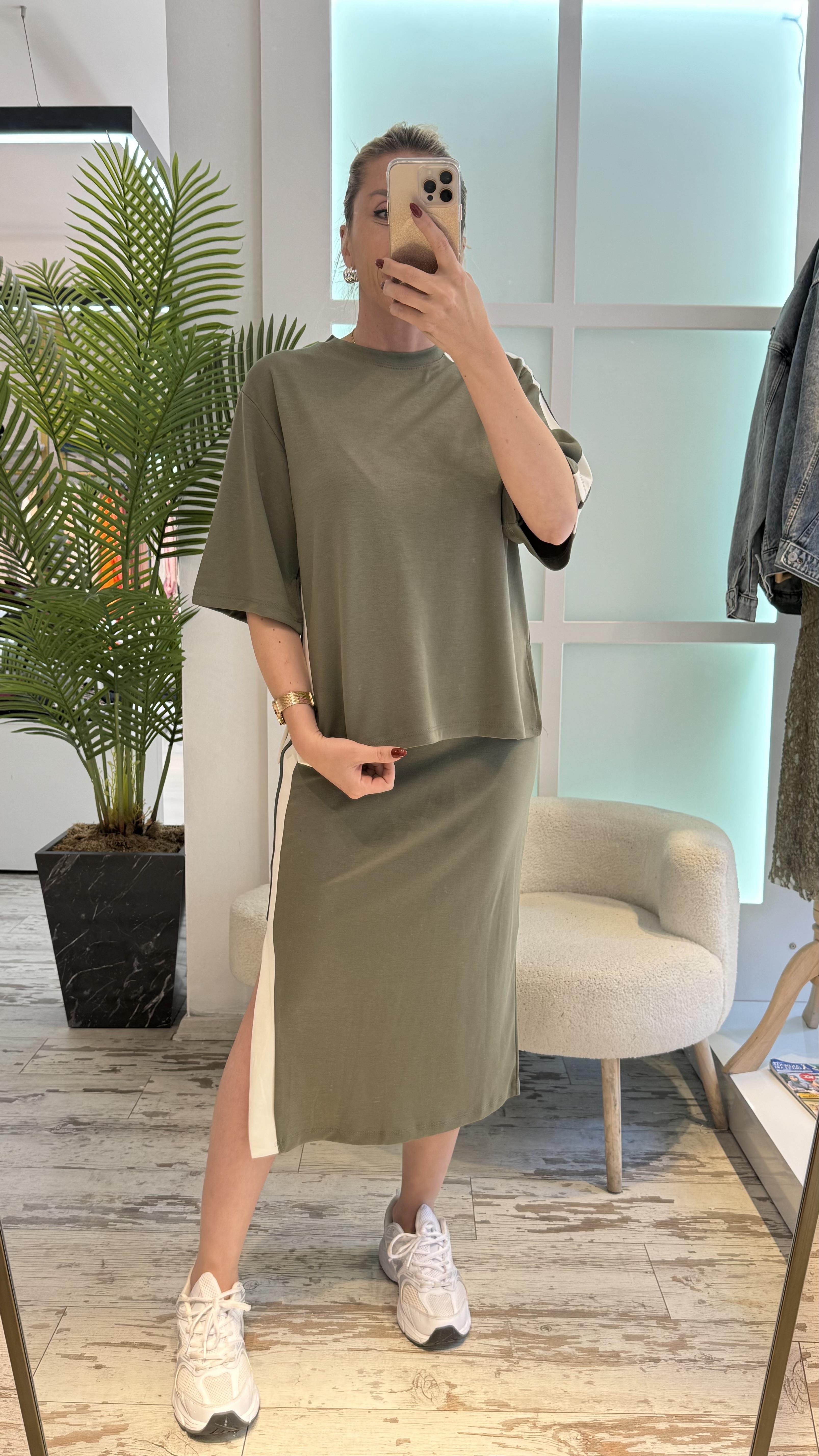 LOLA MİNT YEŞİL ETEKLİ TAKIM