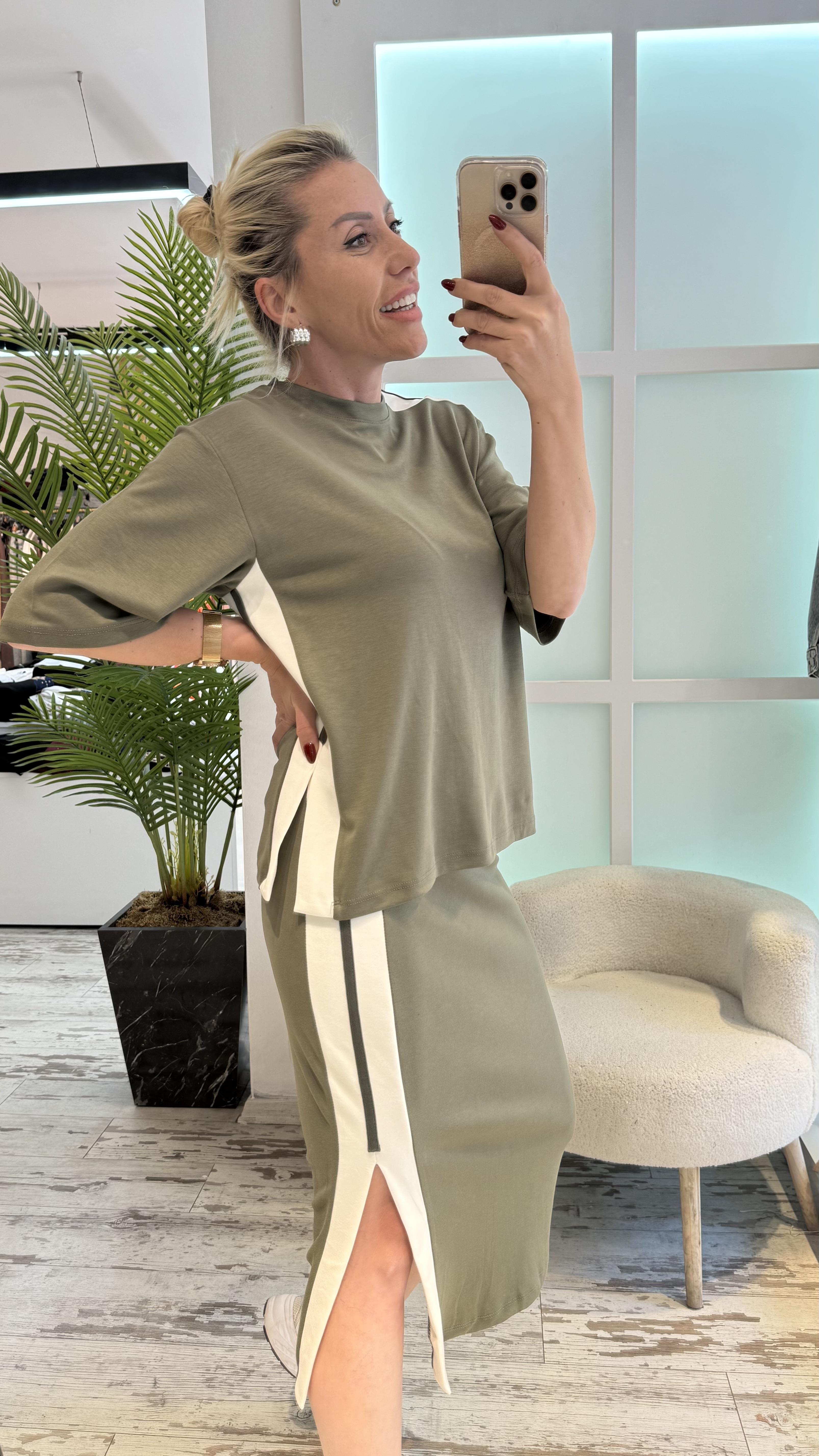 LOLA MİNT YEŞİL ETEKLİ TAKIM