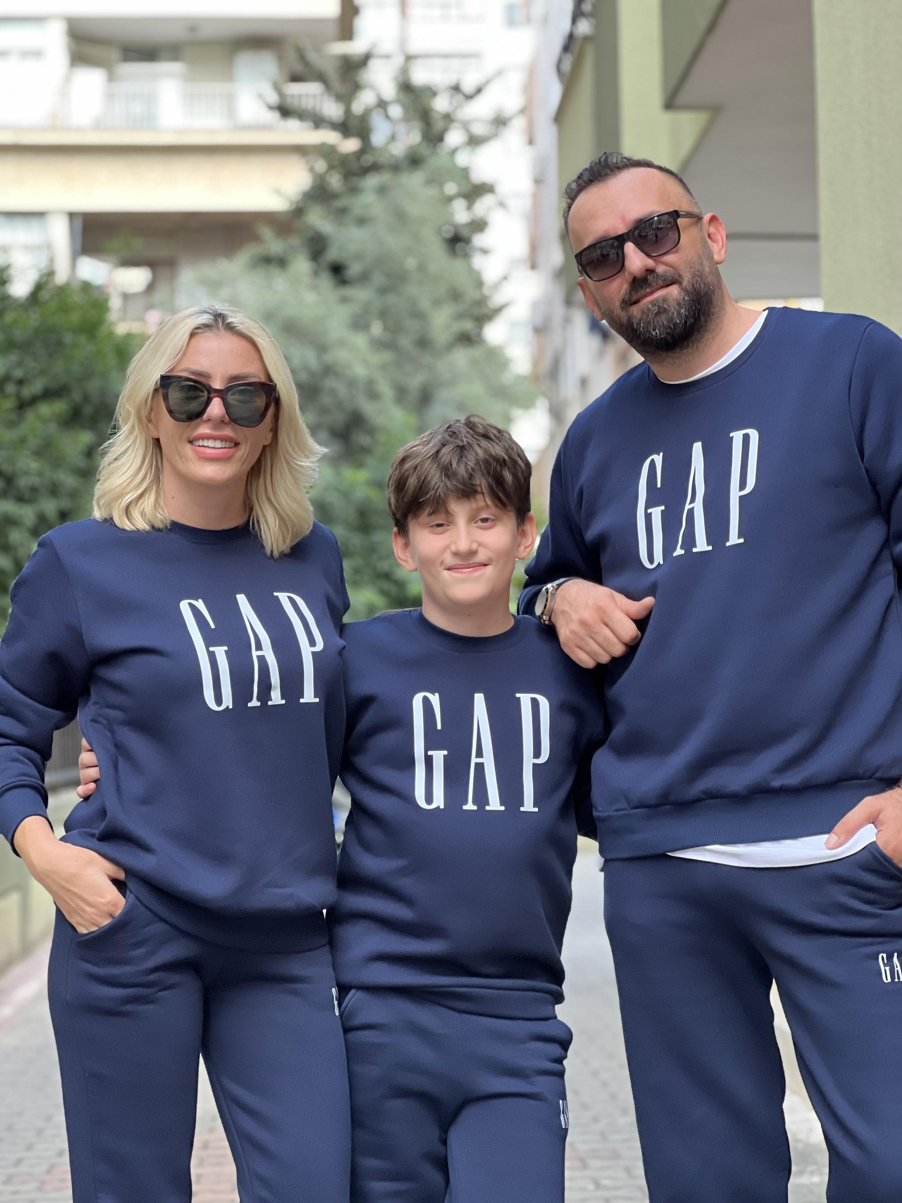 LONG LACİVERT GAP SWEATSHİRT