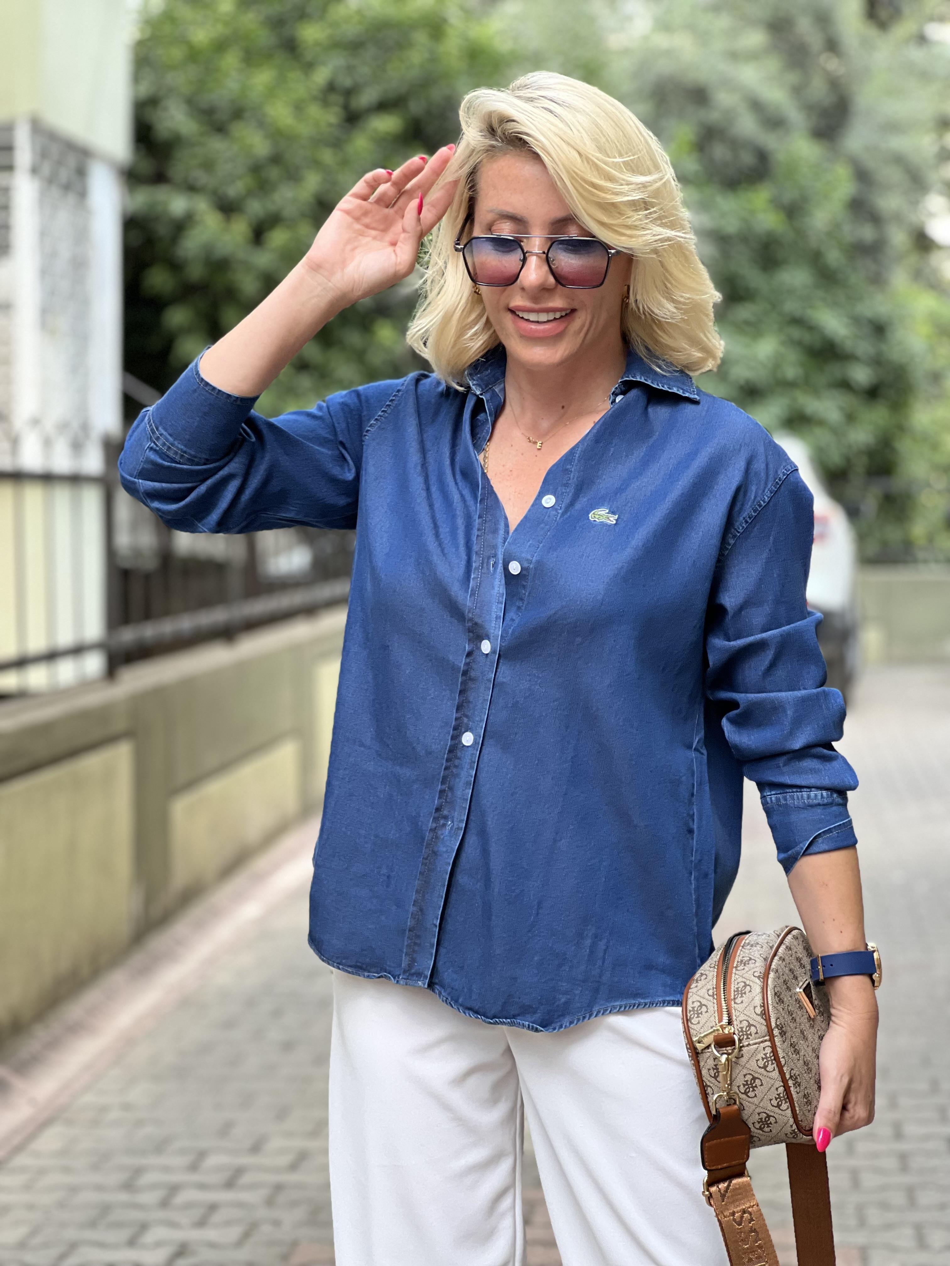 LUCKY LACİVERT GÖMLEK