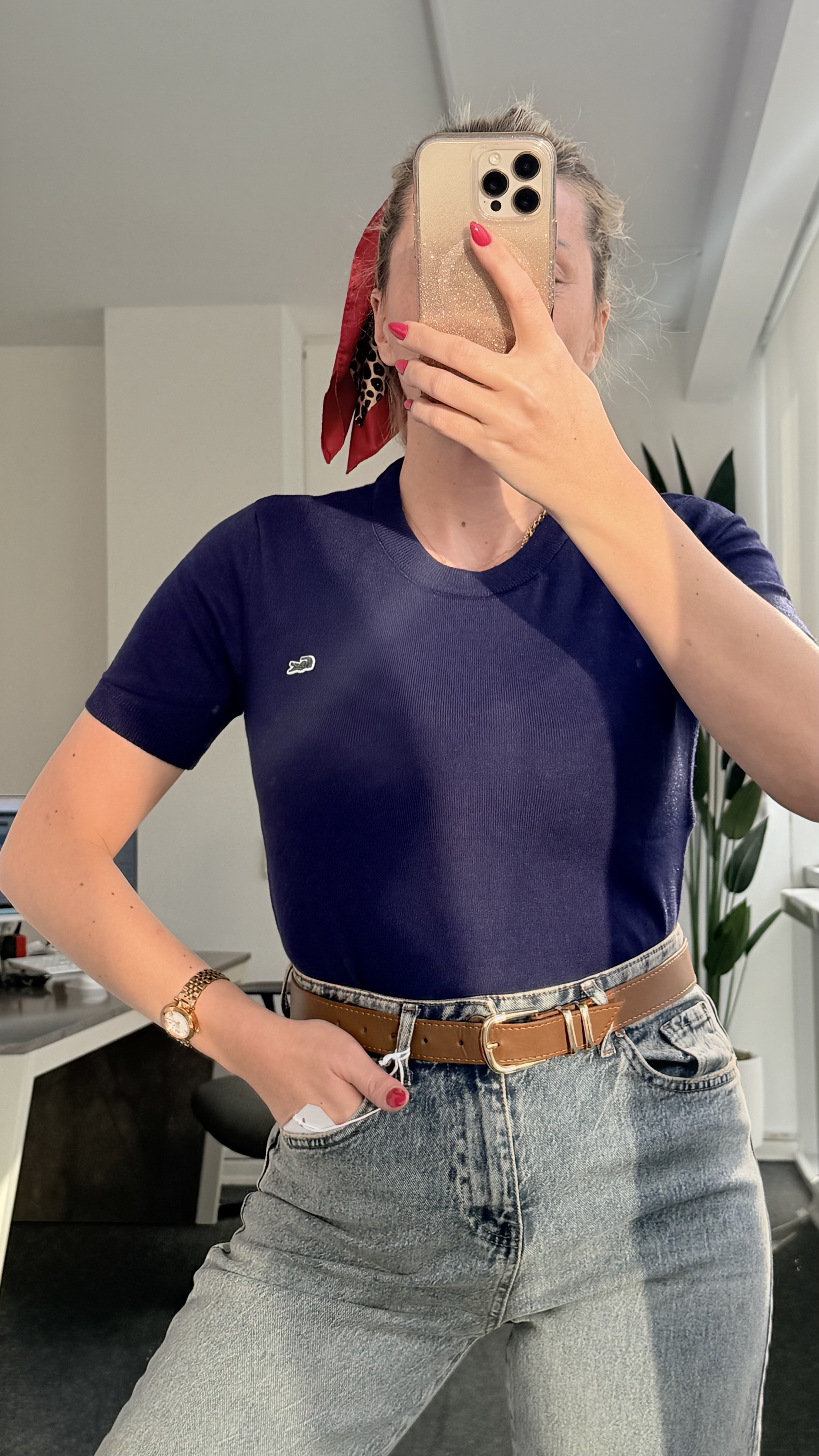 LUİSE LACİVERT TSHIRT