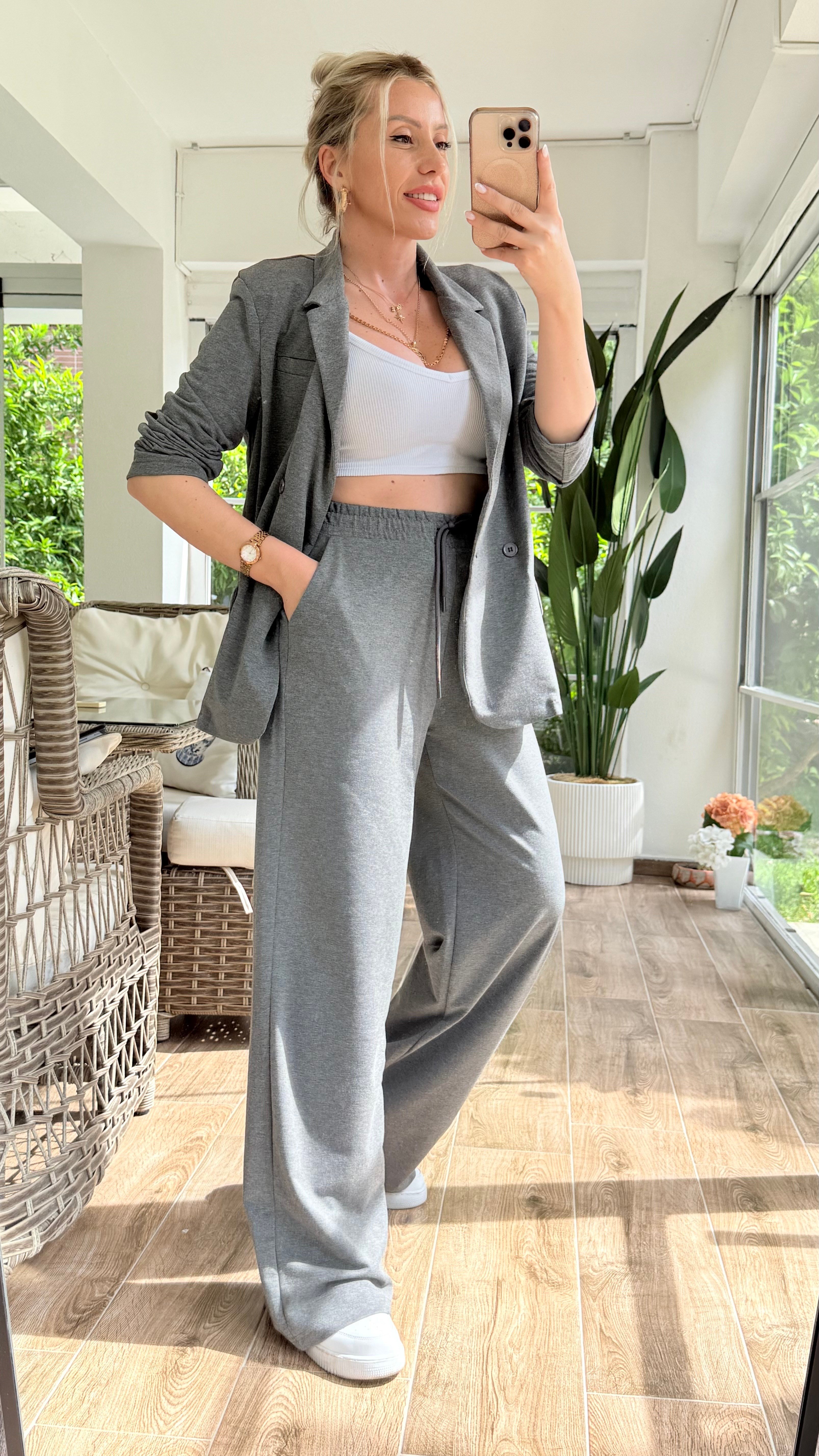 MİLİN GRİ BLAZER TAKIM 