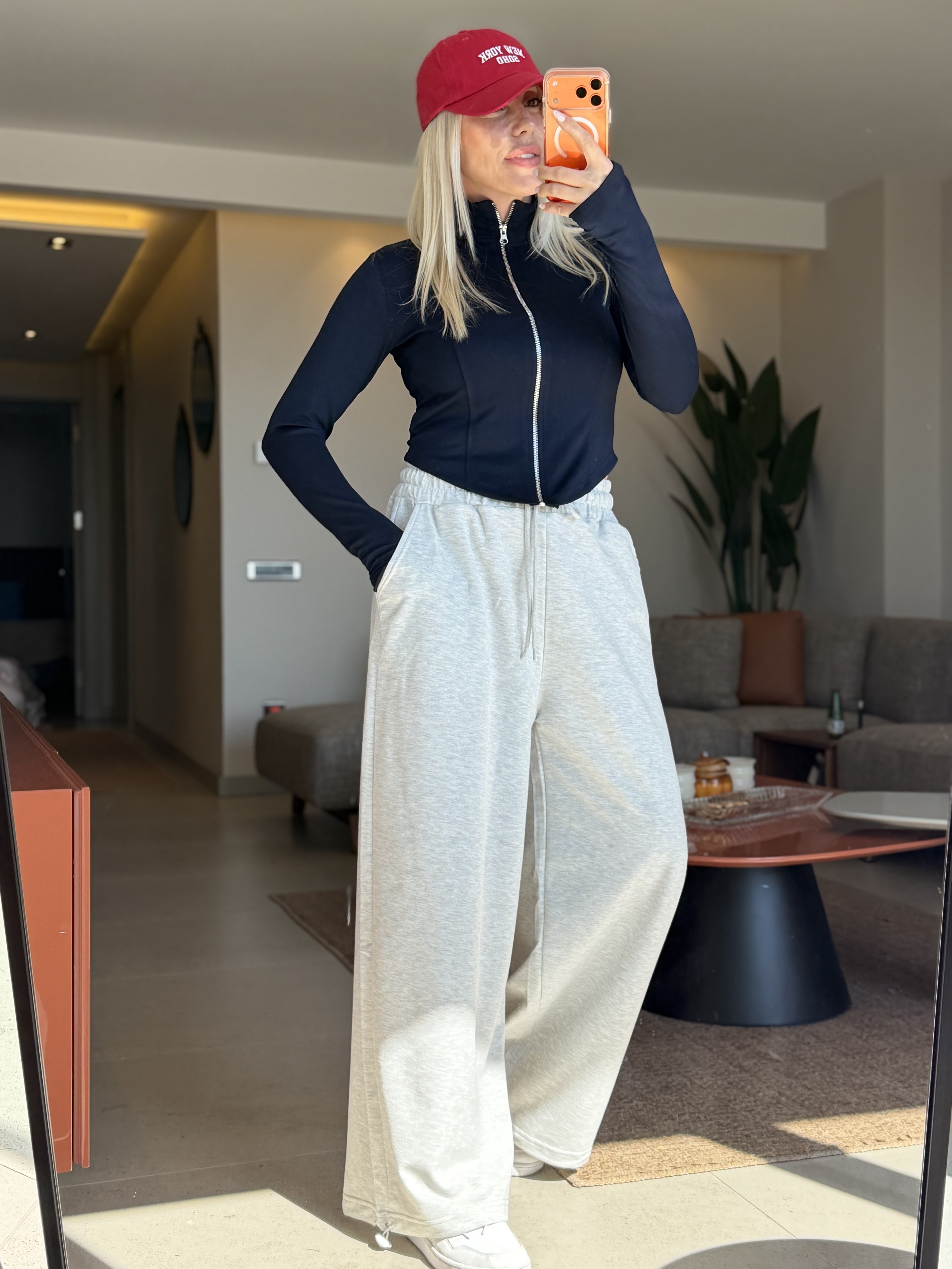 MONİCA LACİVERT FERMUARLI HIRKA