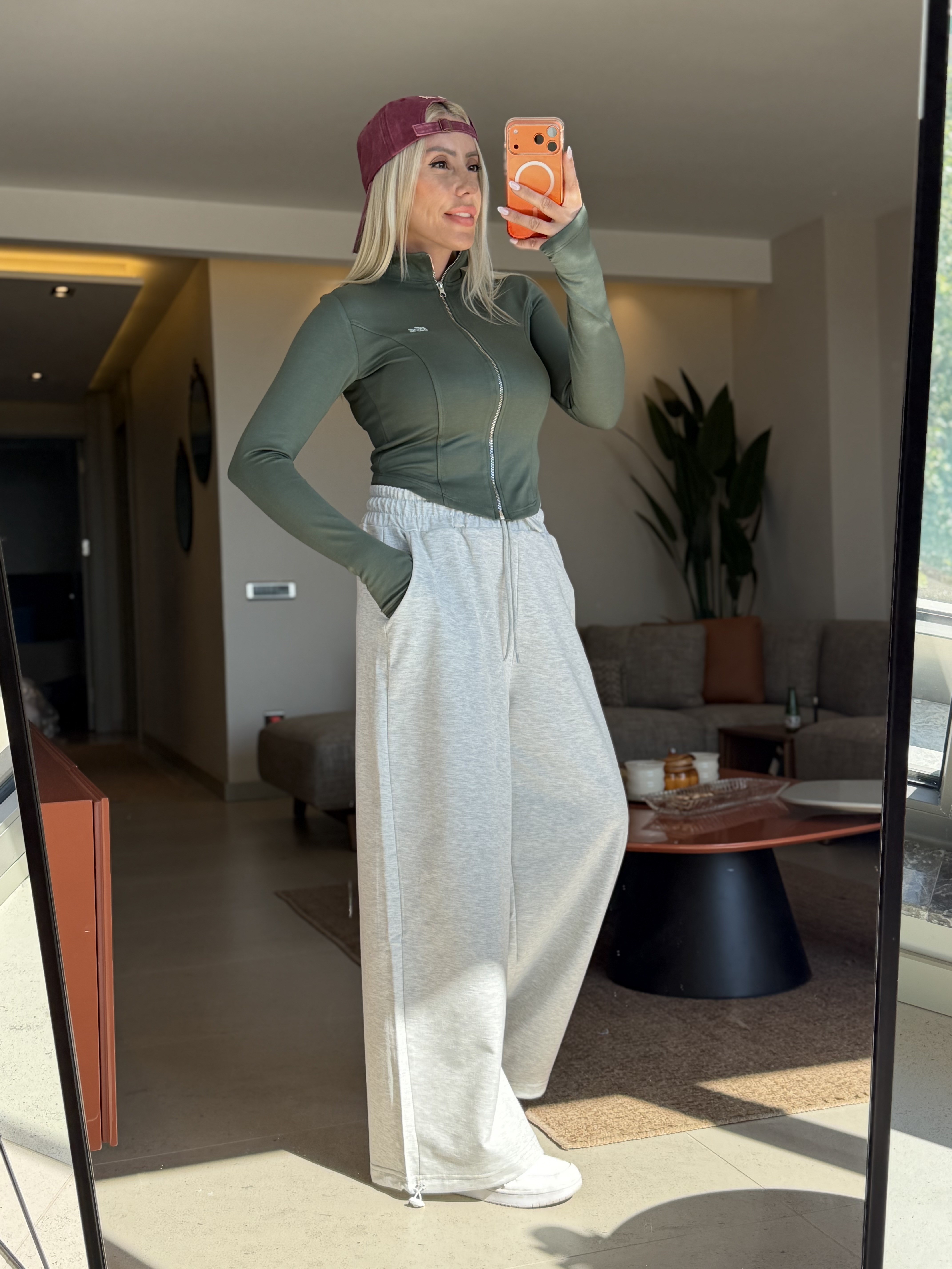 MONİCA YEŞİL FERMUARLI HIRKA