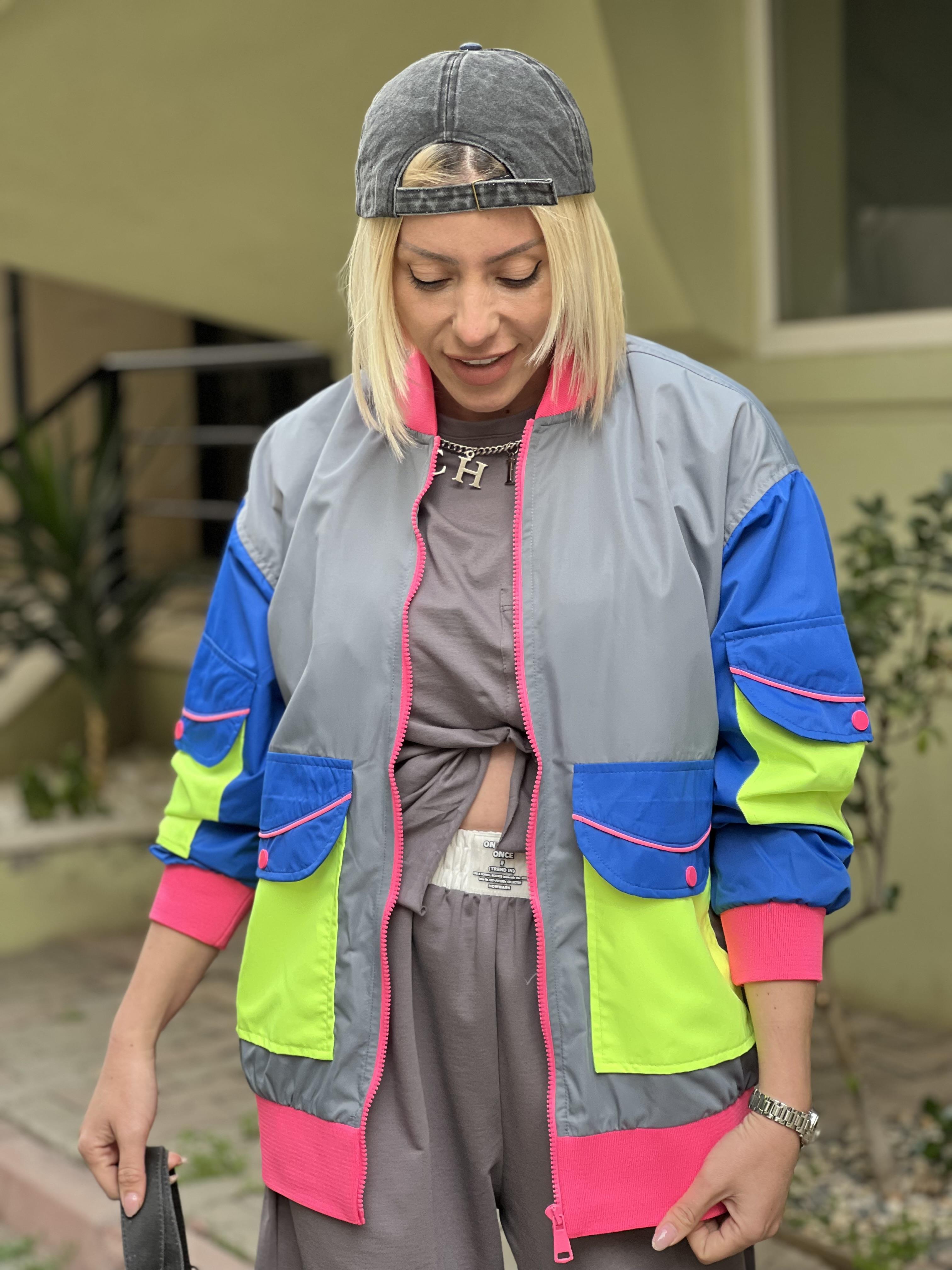 NEON DETAYLI KOT CEKET 