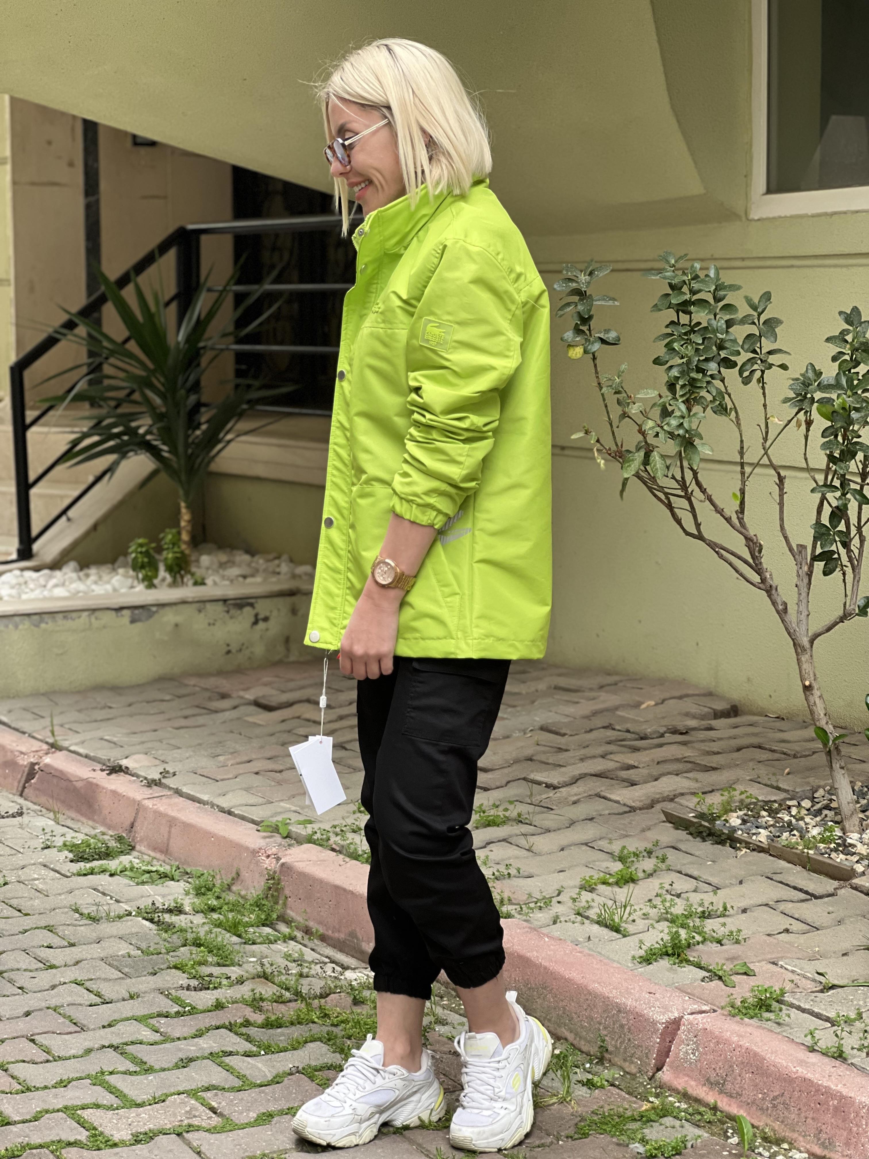 NEON YEŞİL ORJ YAĞMURLUK