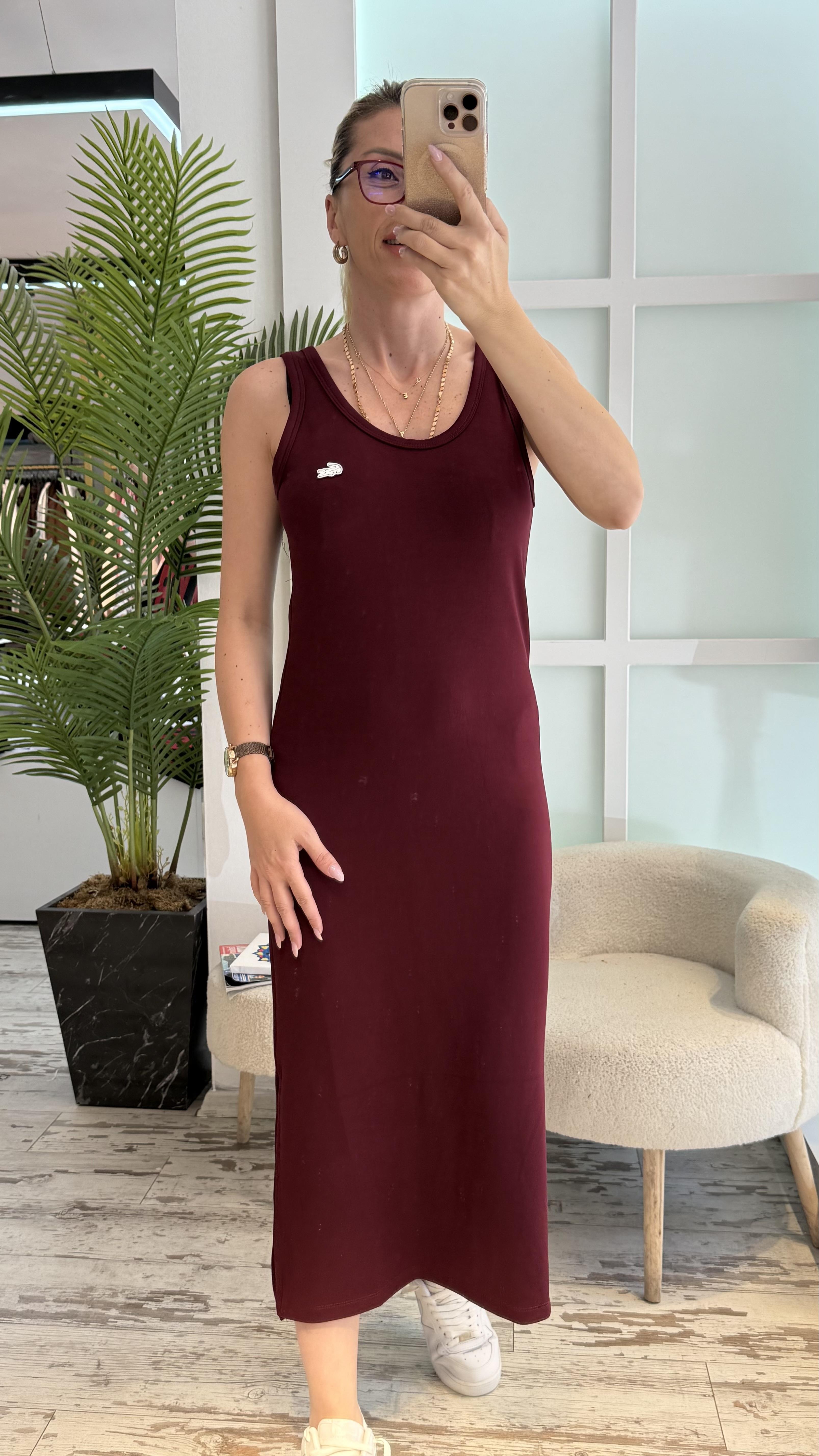 OPHELİA BORDO ELBİSE