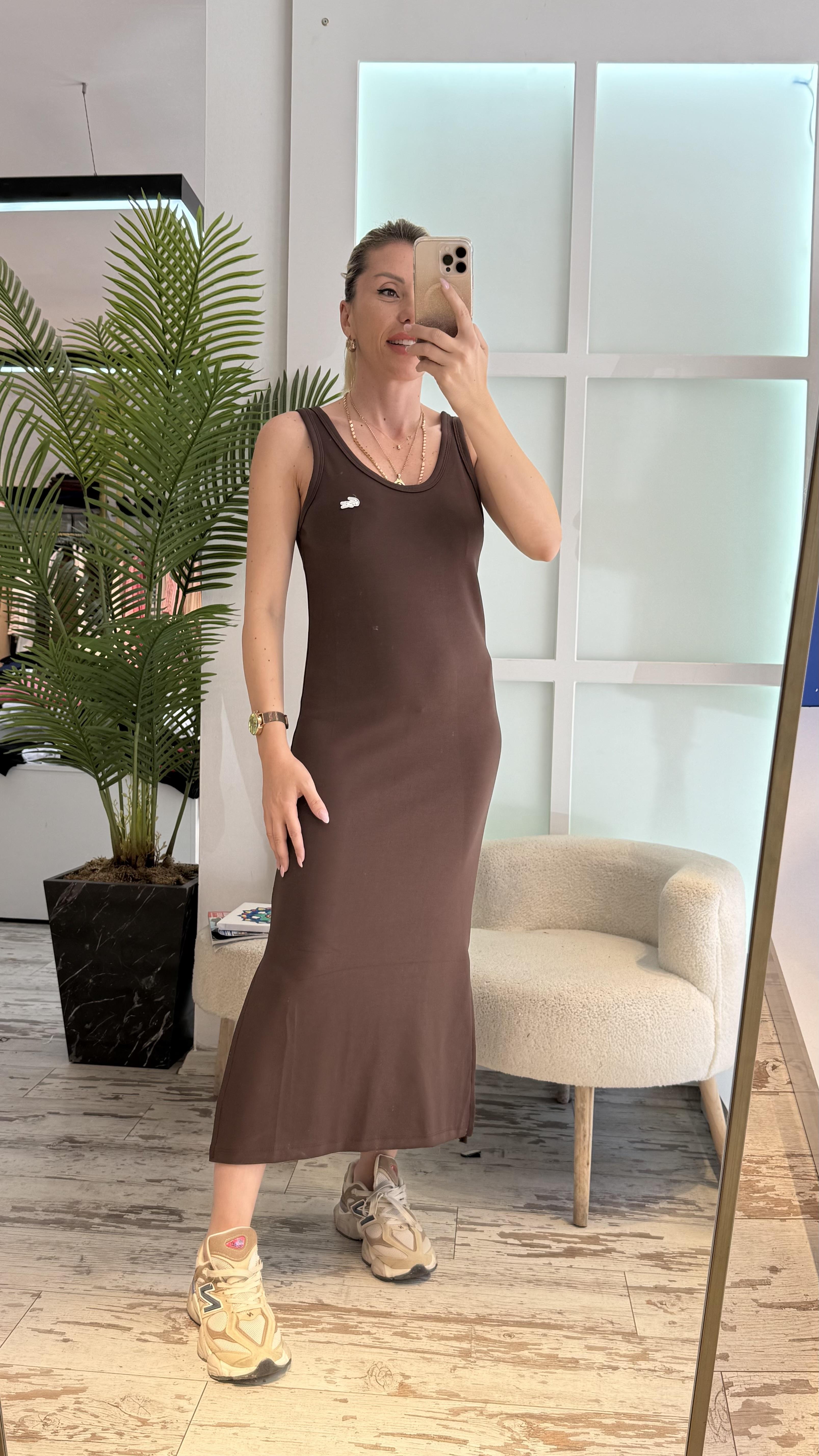 OPHELİA KAHVERENGİ ELBİSE