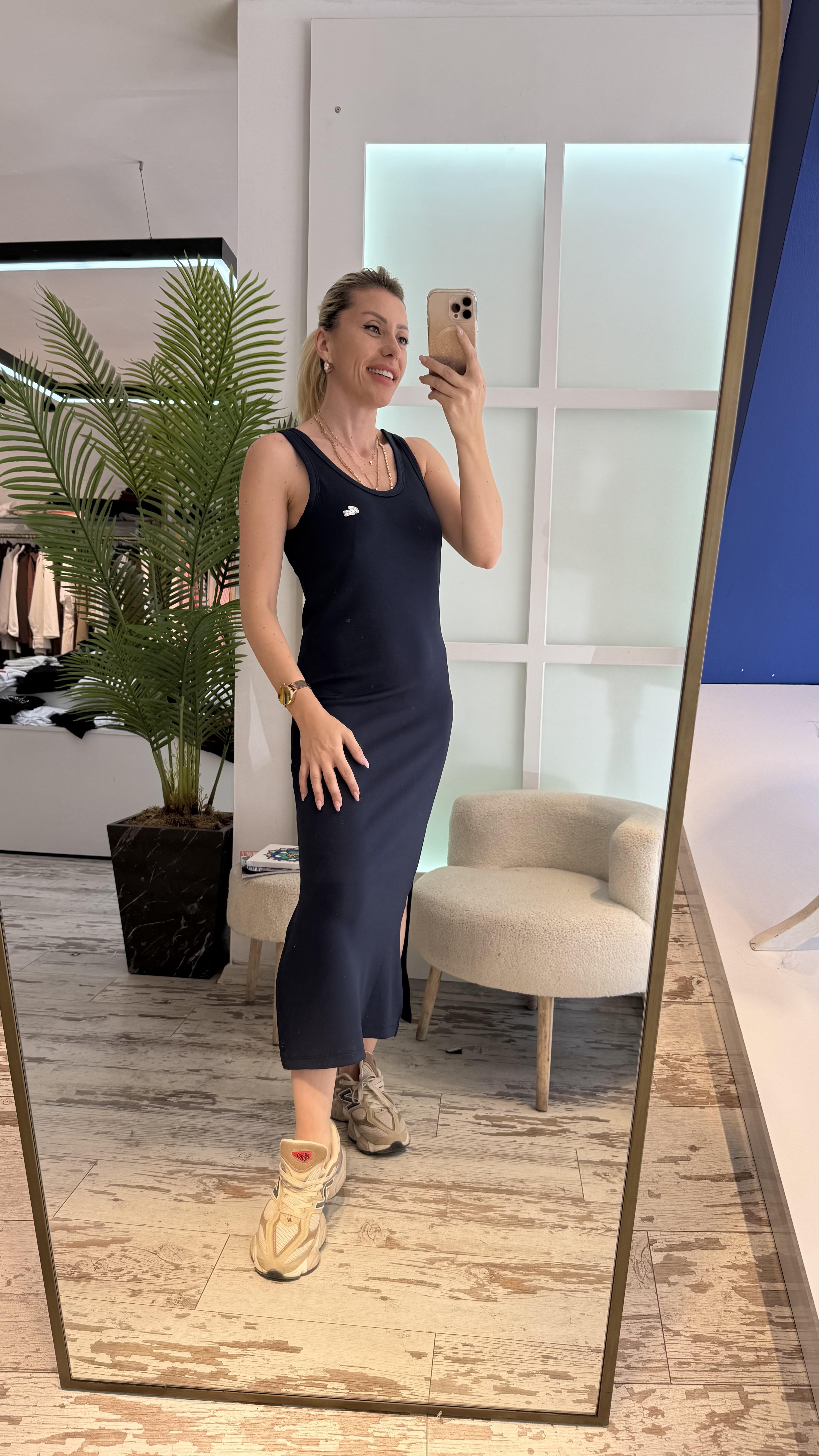 OPHELİA LACİVERT ELBİSE