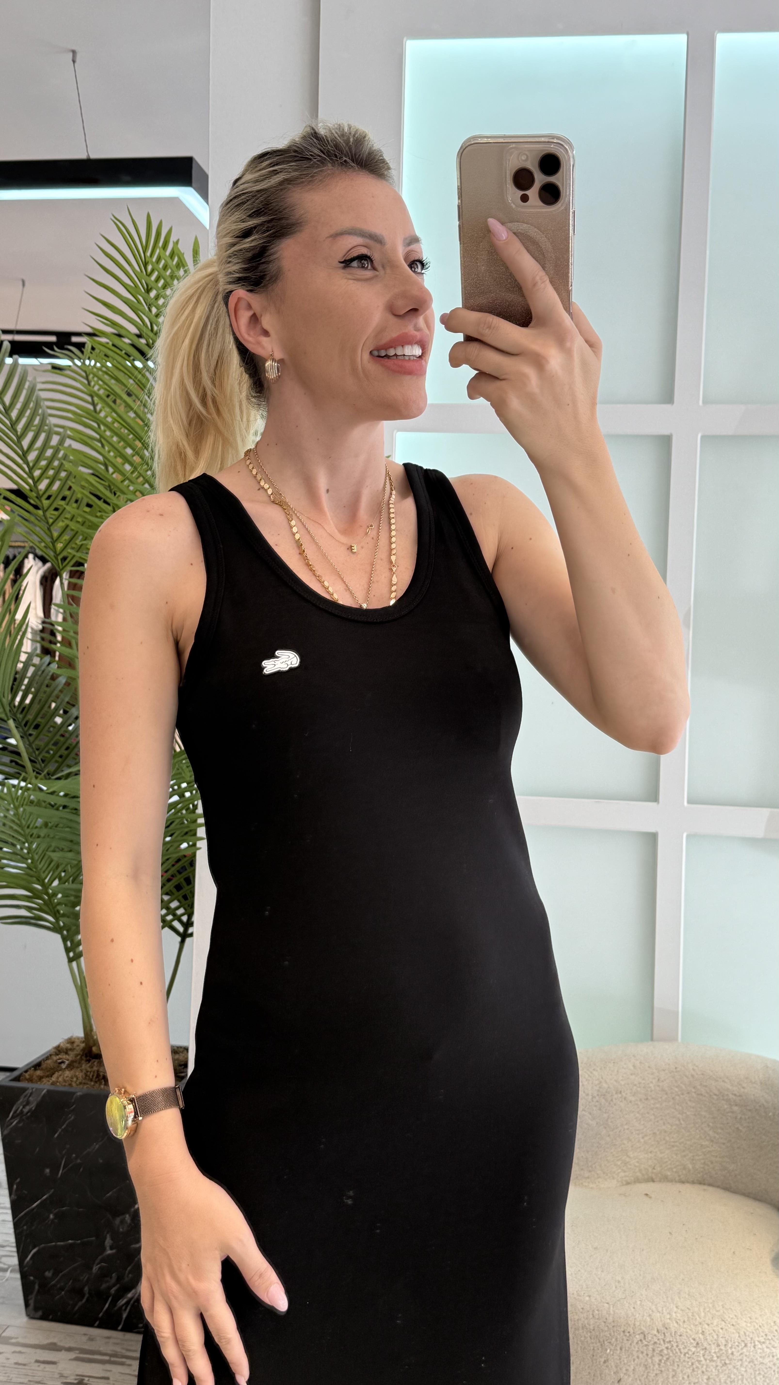 OPHELİA SİYAH ELBİSE