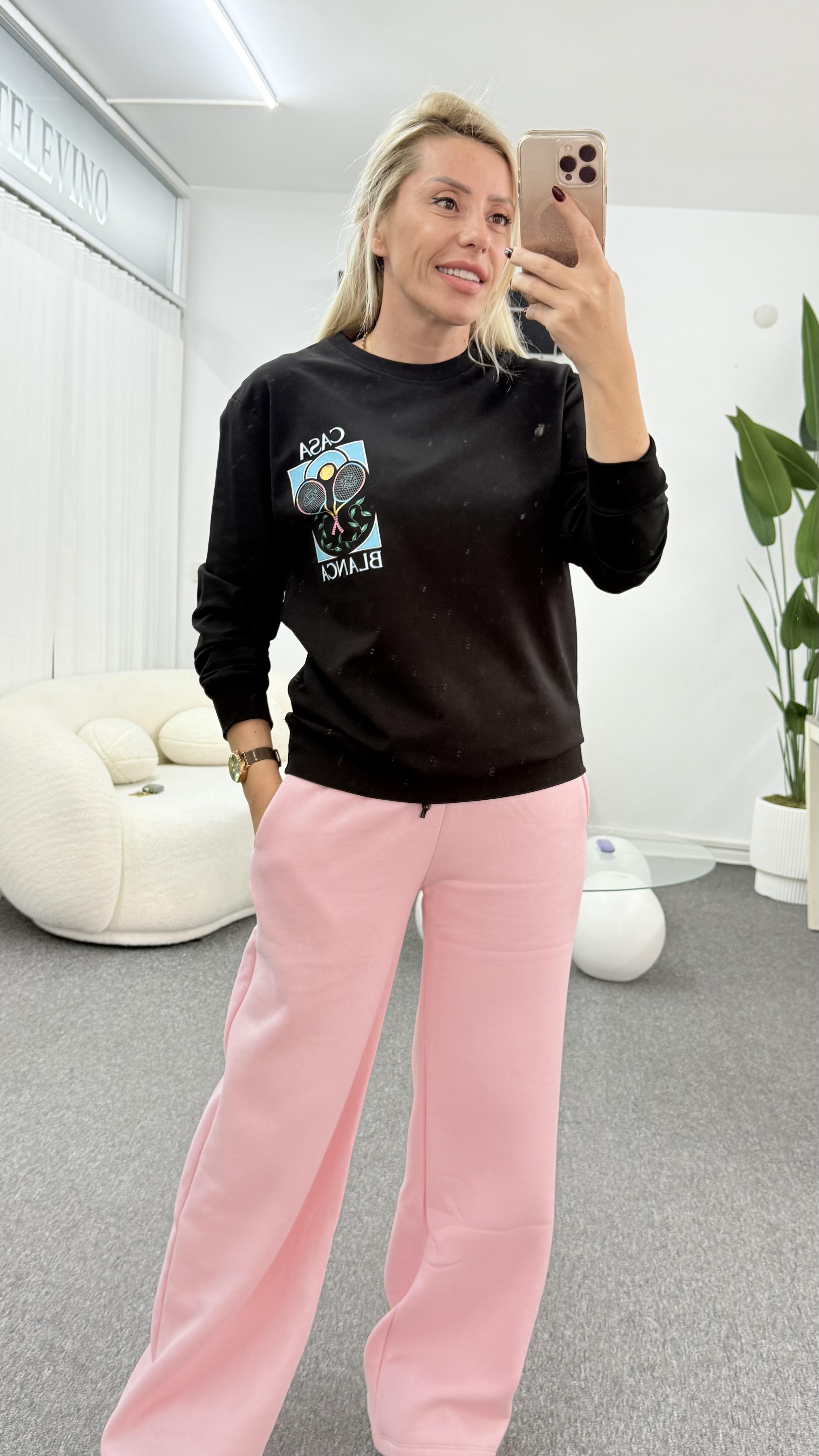 PERİSA SİYAH SWEATSHIRT 