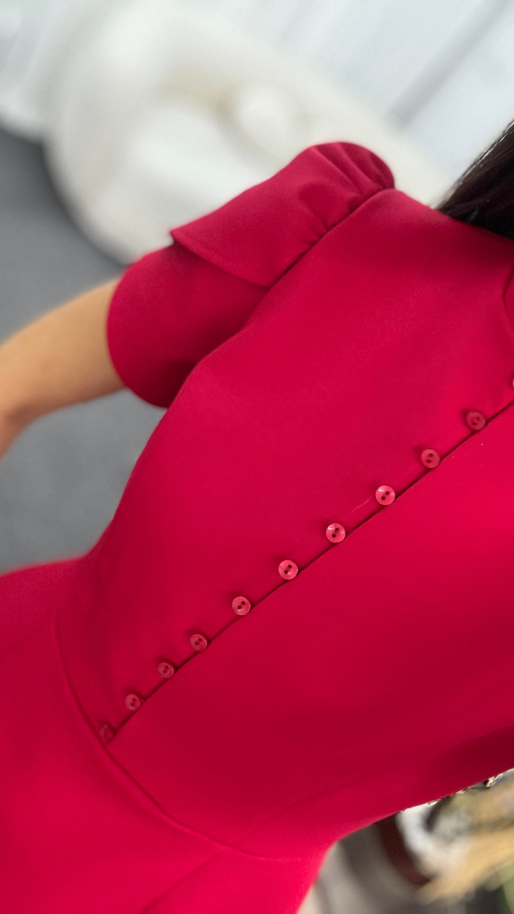 PERLA KIRMIZI ELBİSE 