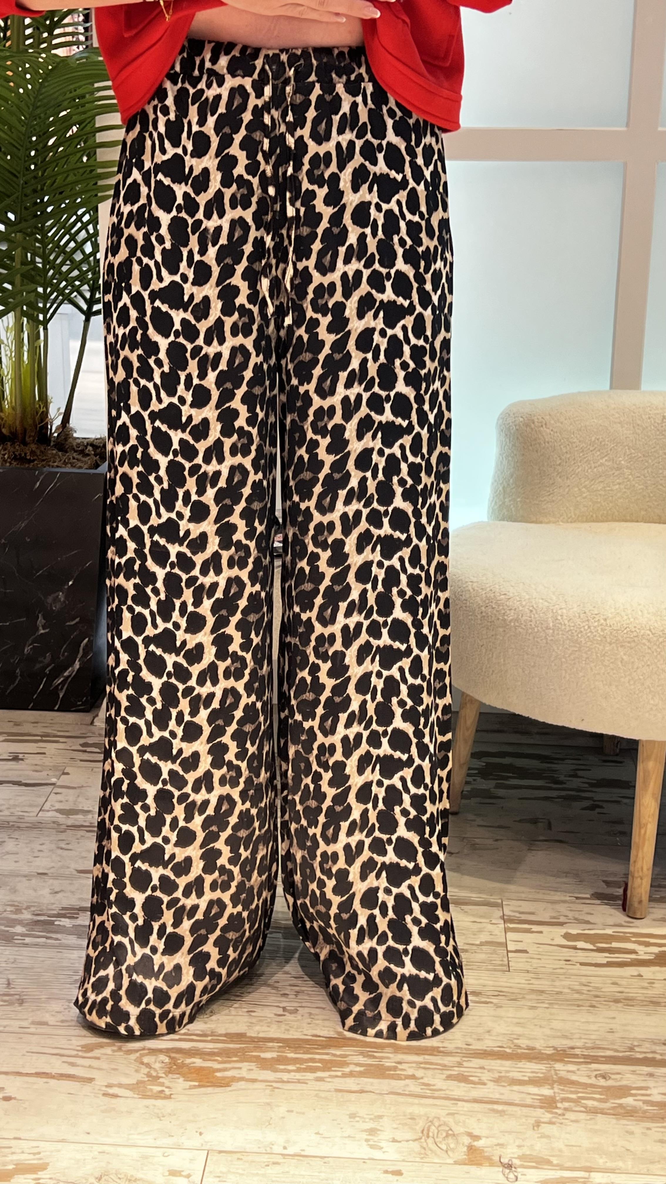POLY LEOPAR PANTOLON 