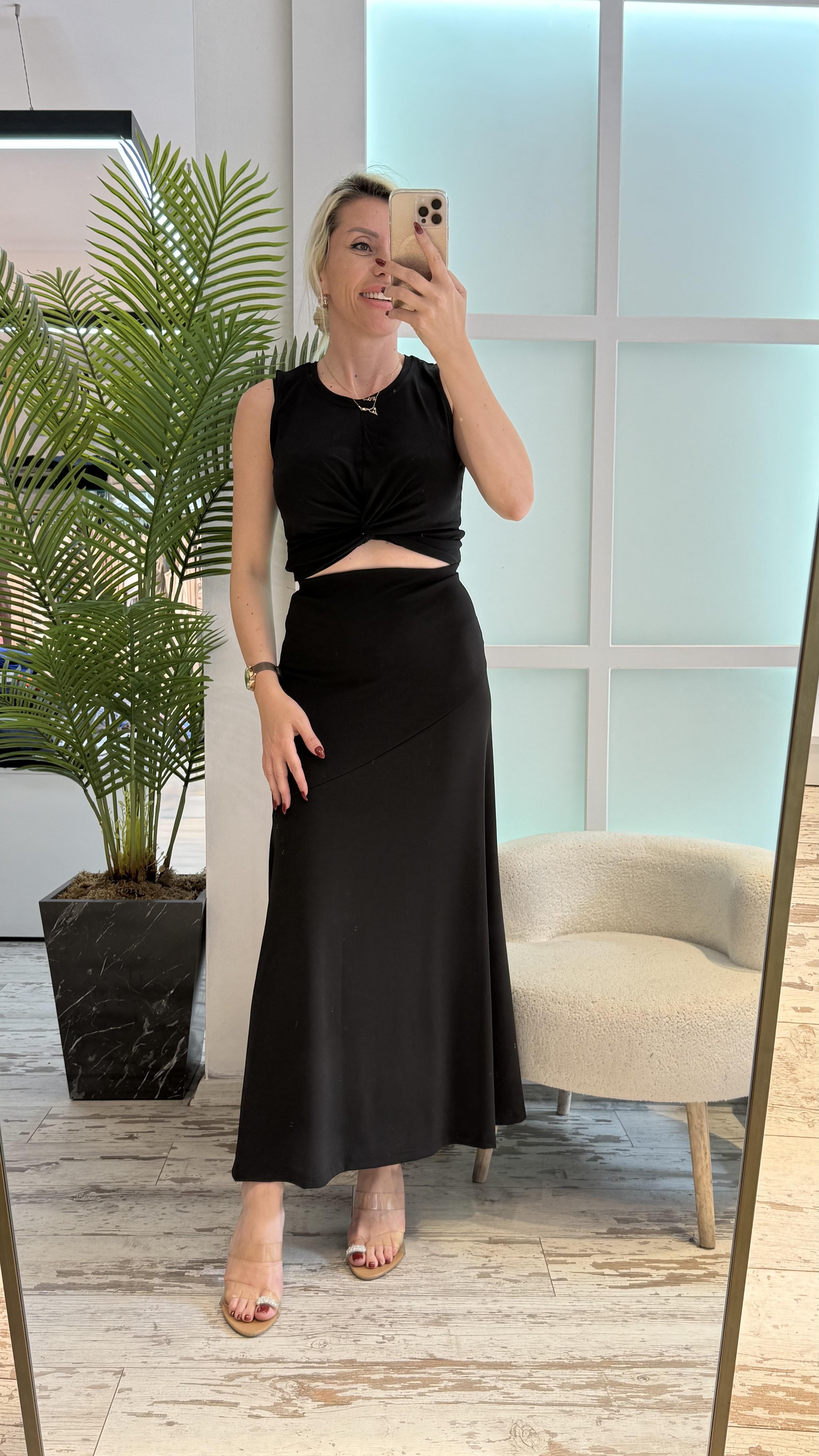 PONLEY SİYAH ETEK TAKIM