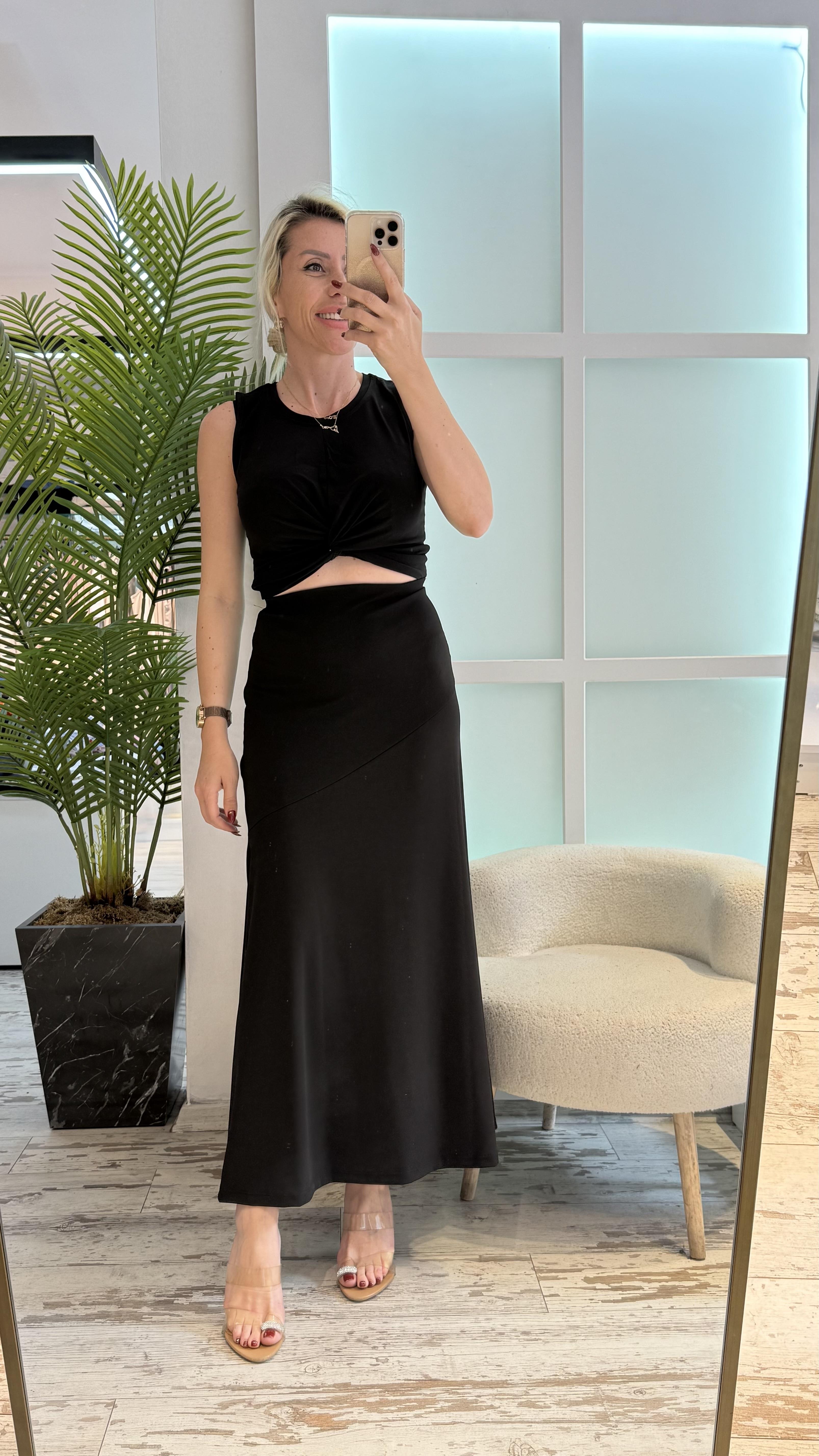 PONLEY SİYAH ETEK TAKIM