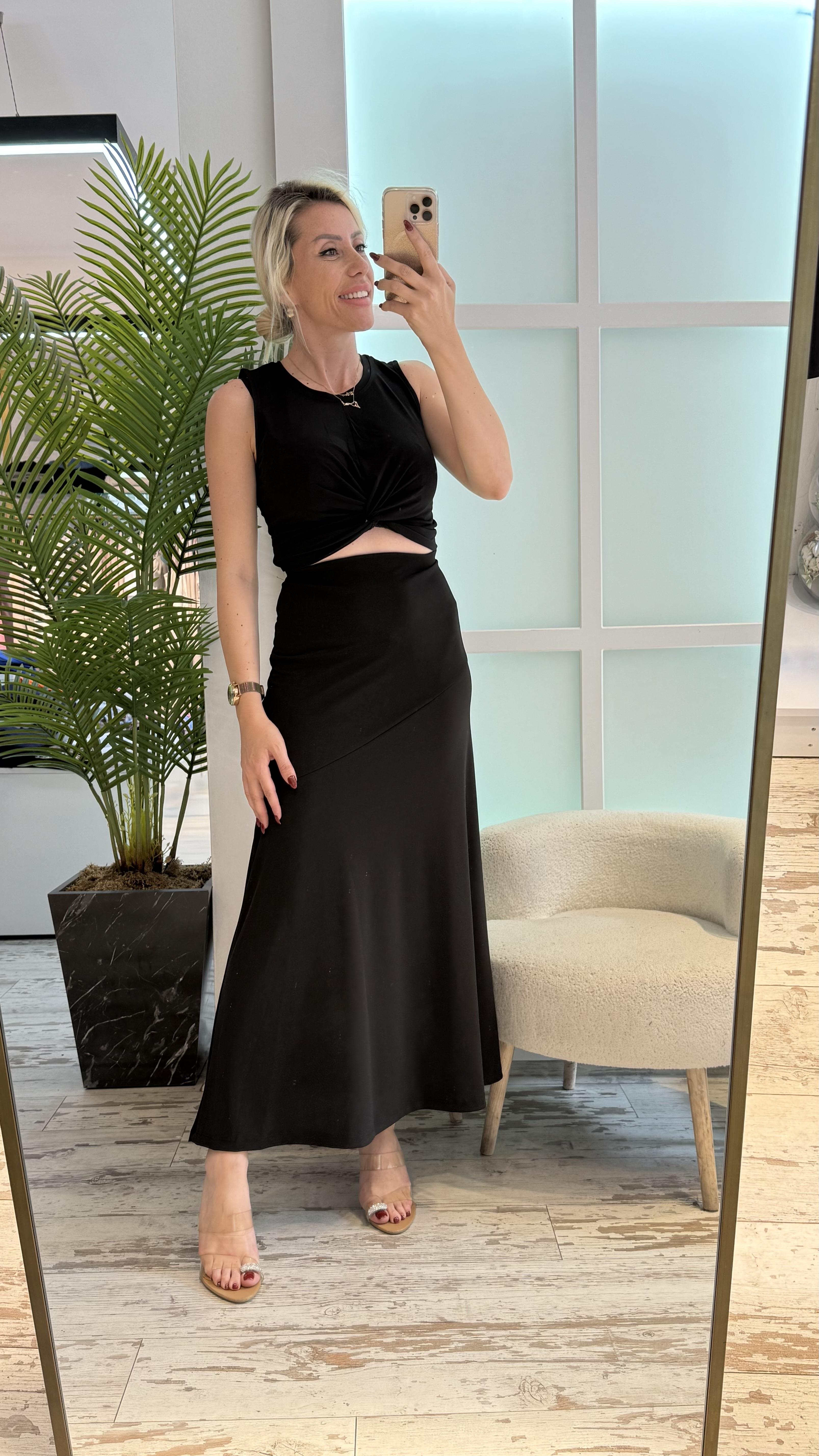 PONLEY SİYAH ETEK TAKIM