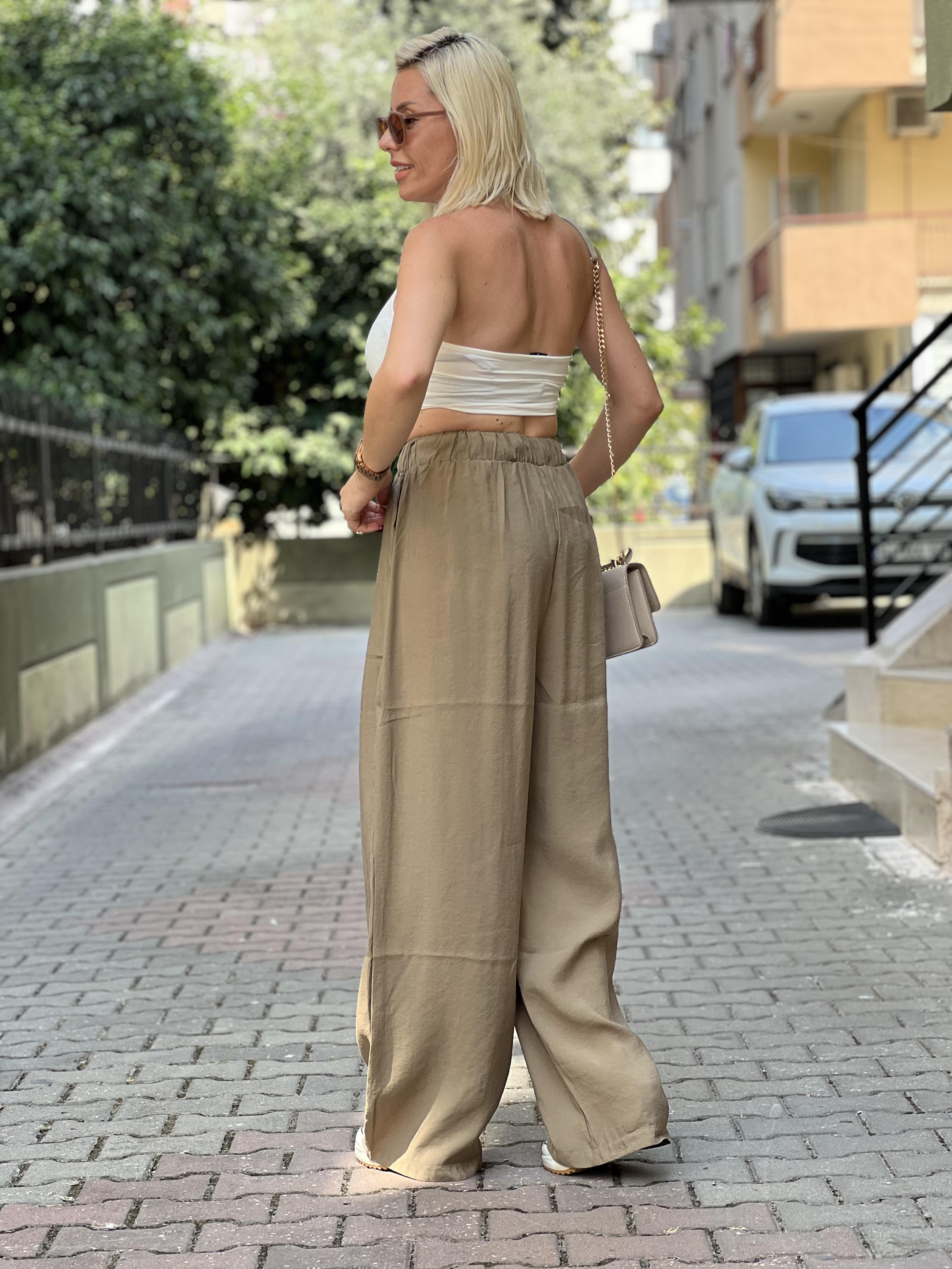 POO YEŞİL BOL PANTOLON 