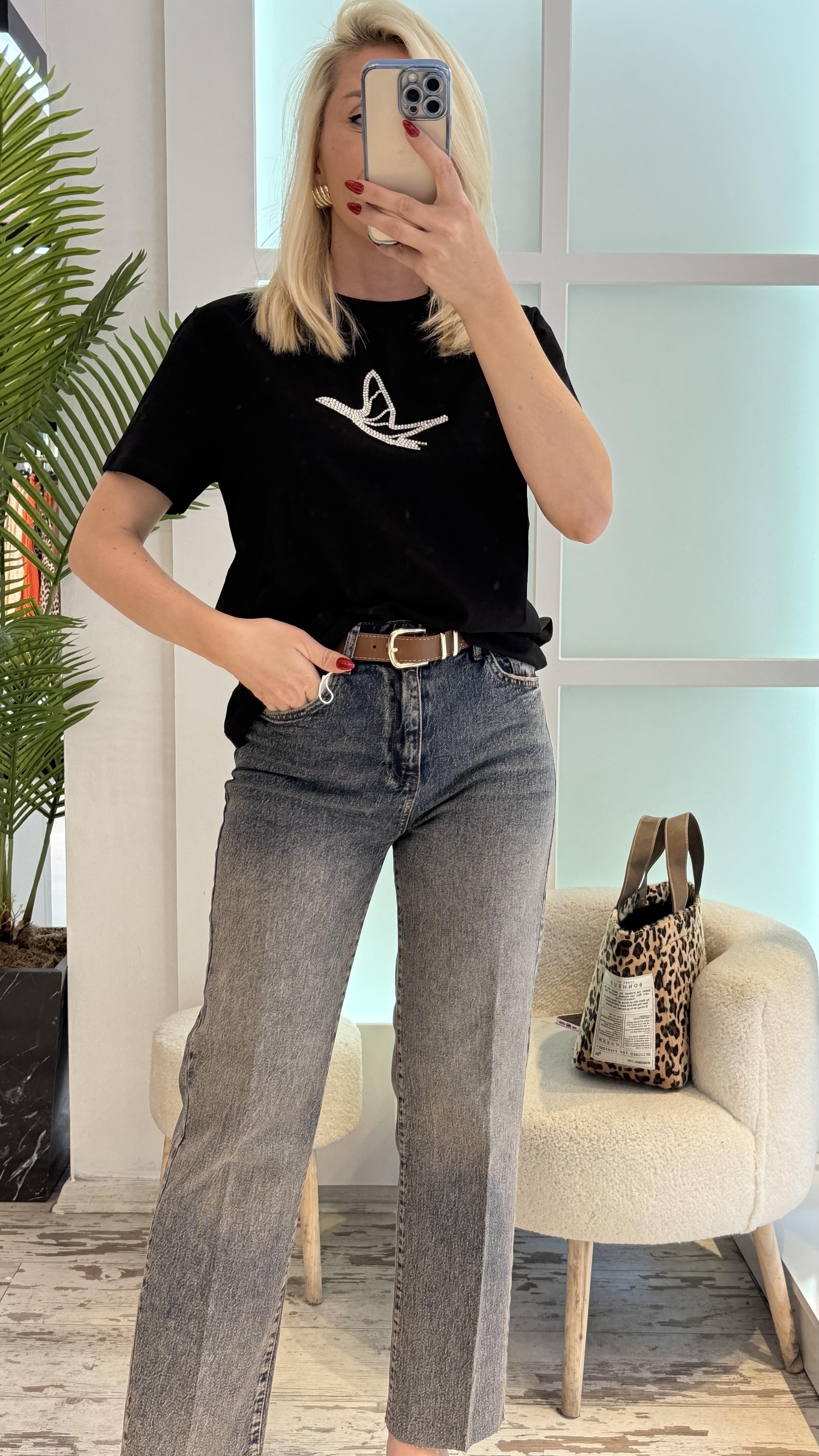 RANCY SİYAH TSHIRT