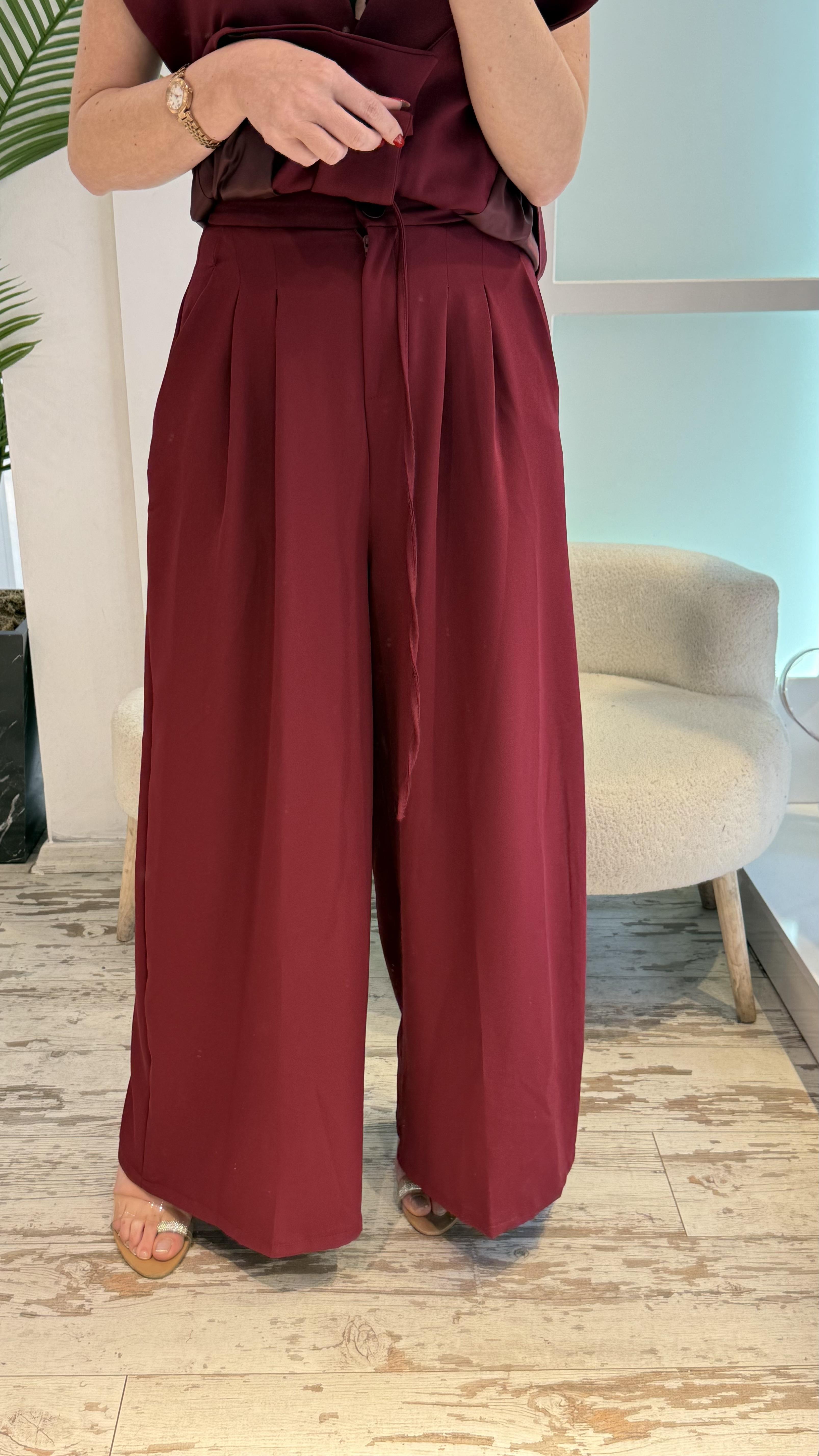 RASA BORDO YELEKLİ TAKIM