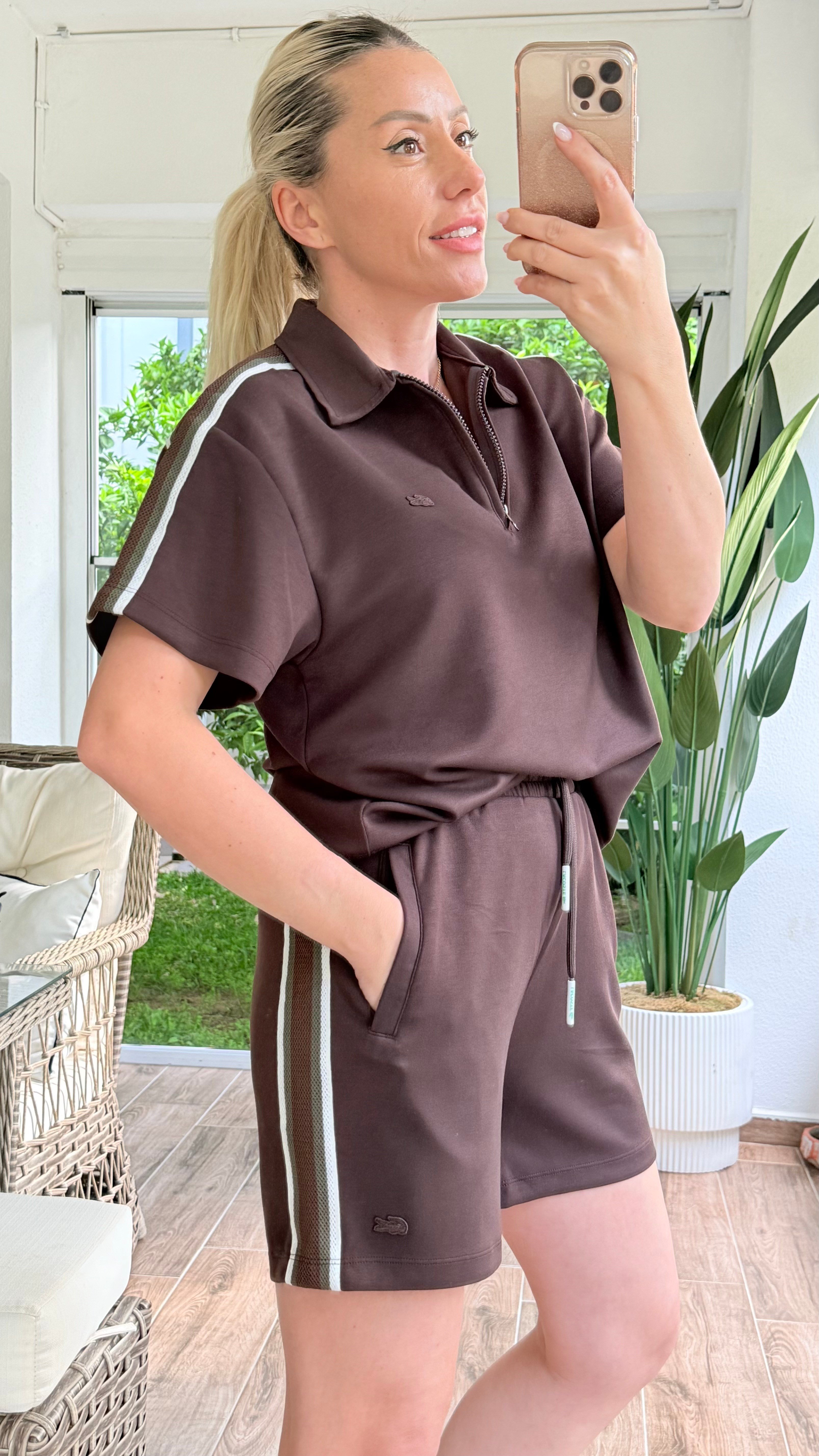 RELMİS KAHVERENGİ ŞORTLU TAKIM 