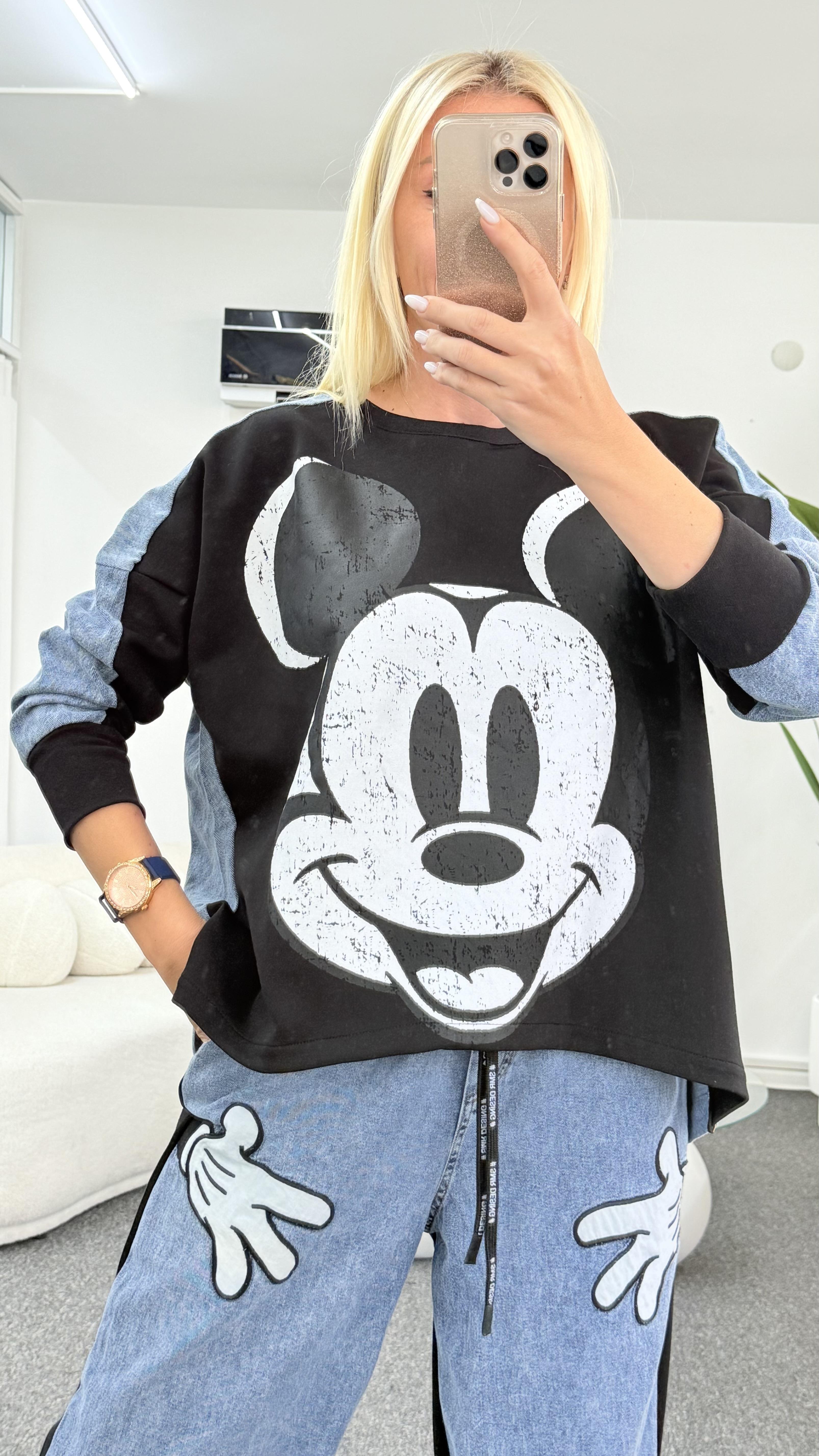 ROMANA MICKEY MAUSE SİYAH TAKIM