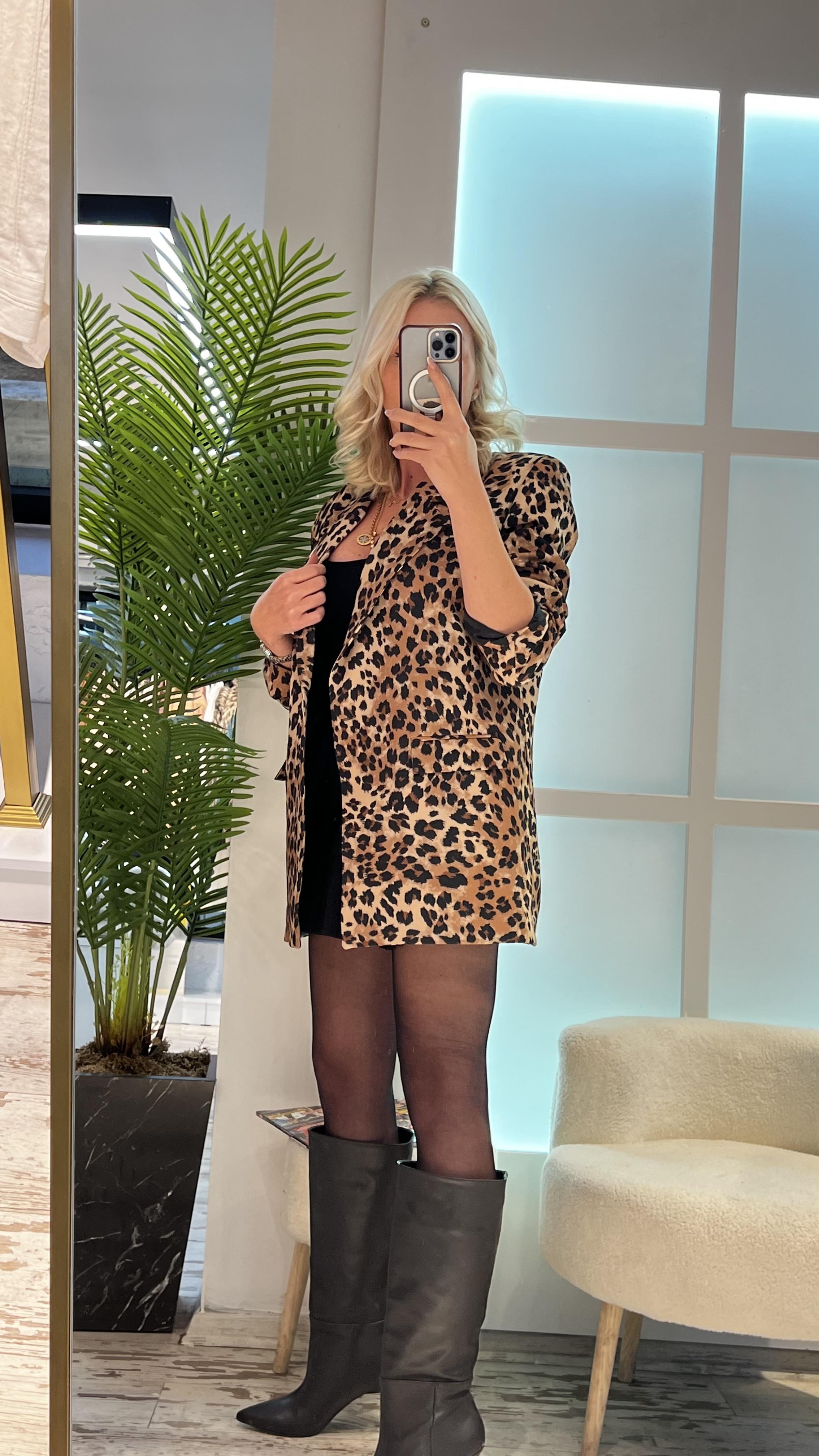 ROS LEOPAR BLAZER CEKET