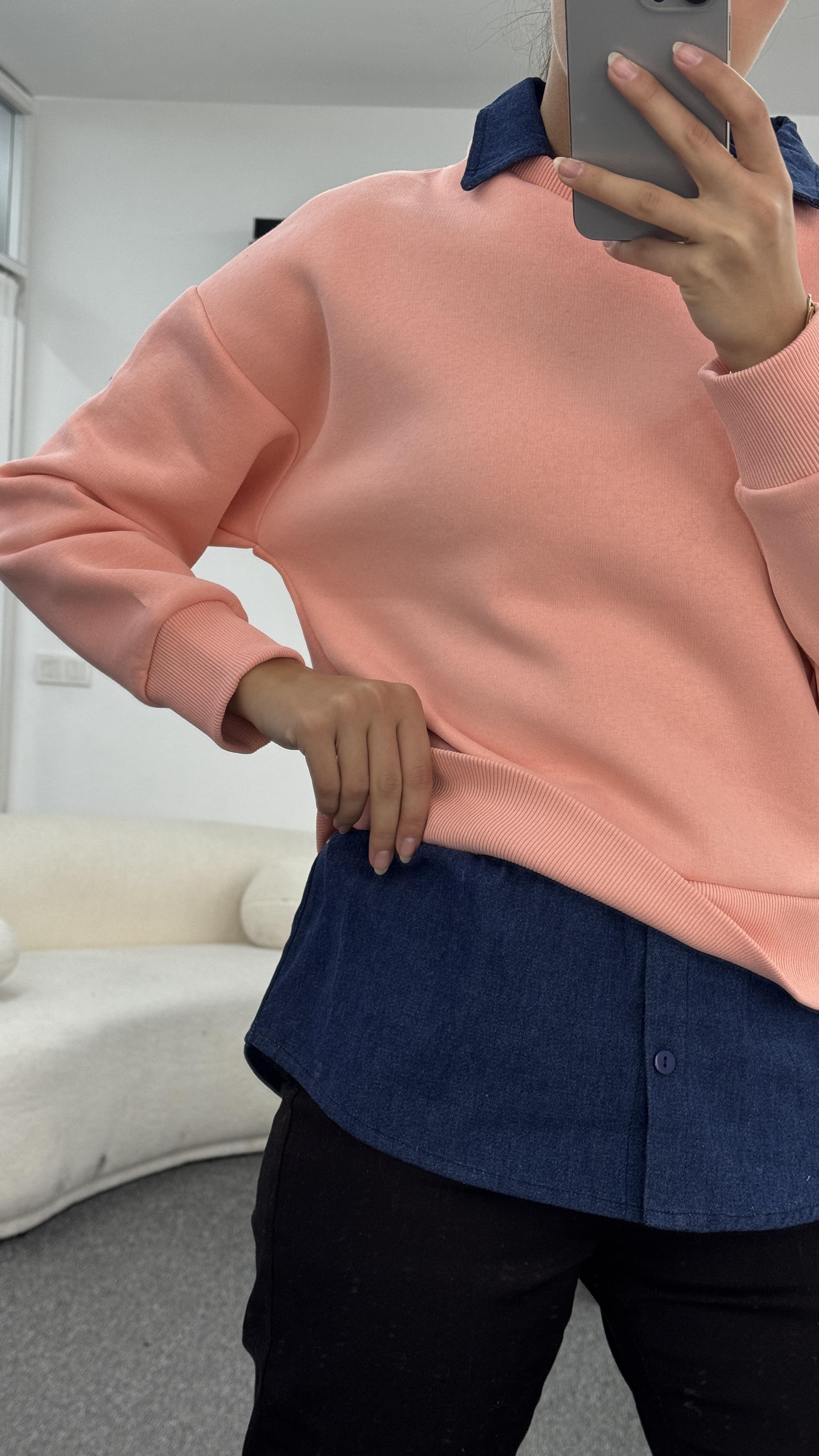 SCOOT PEMBE SWEATSHIRT