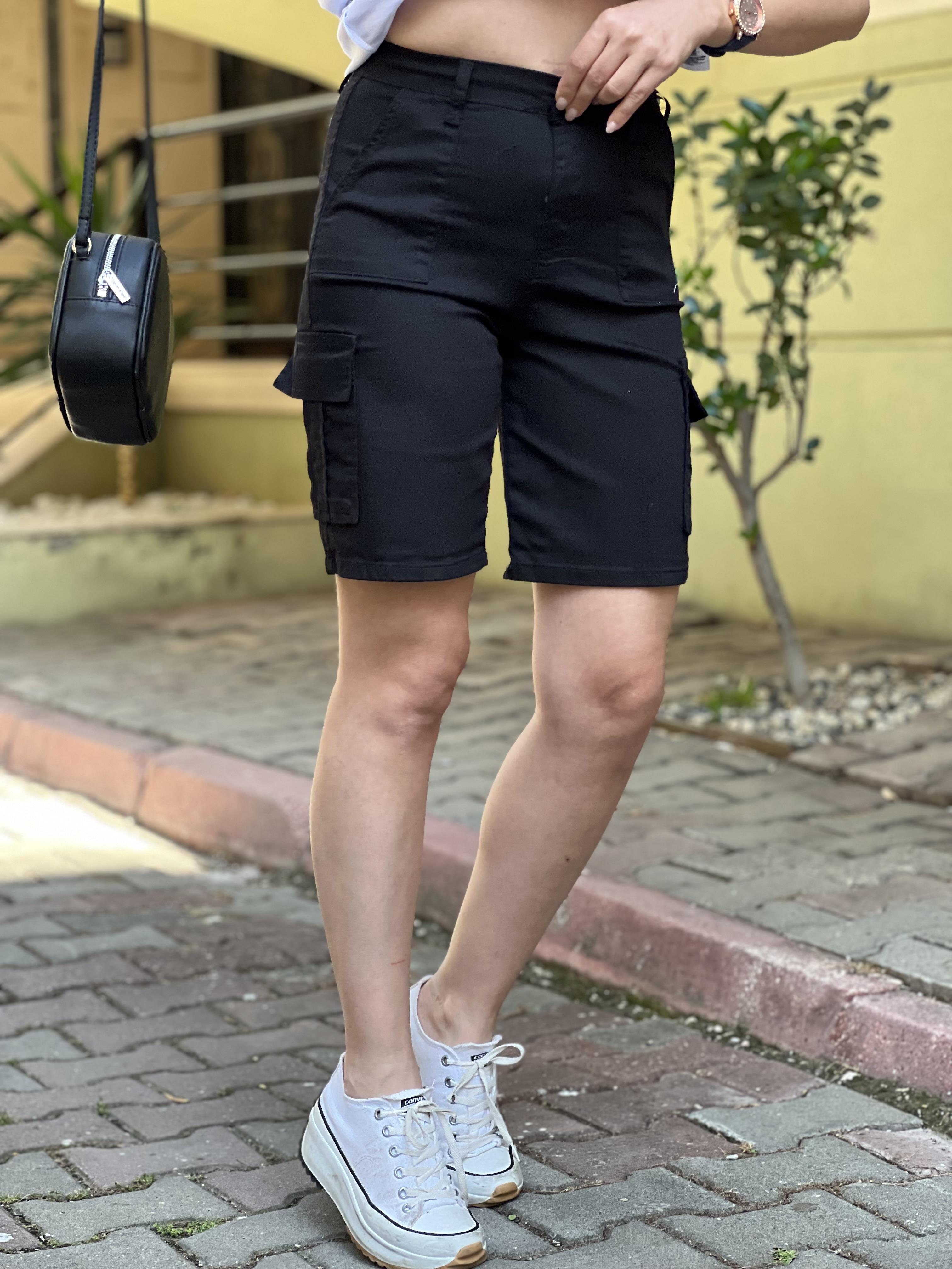 BICYCLE SİYAH KARGO ŞORT 