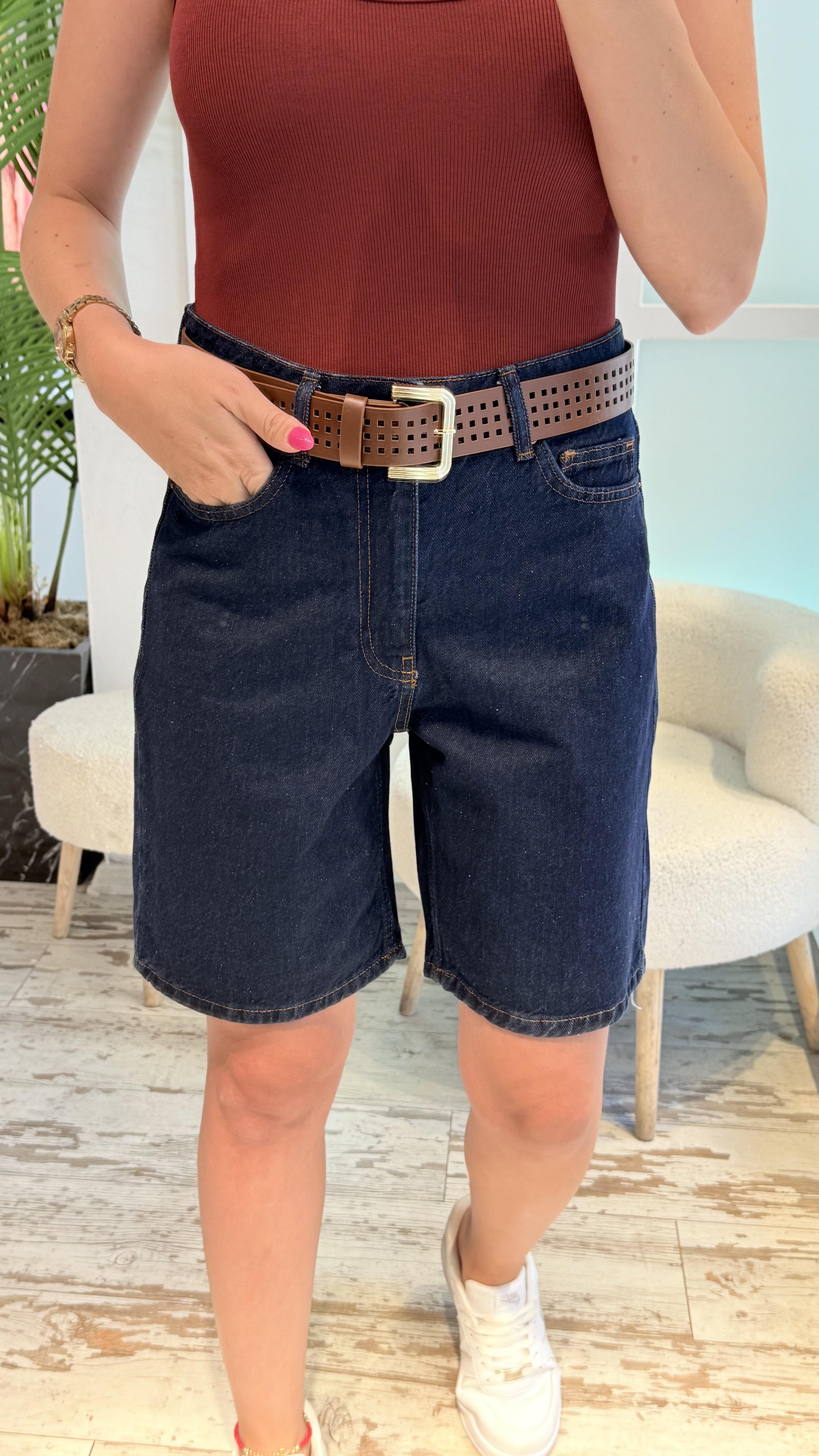 SOGNO KOYU KOT ŞORT