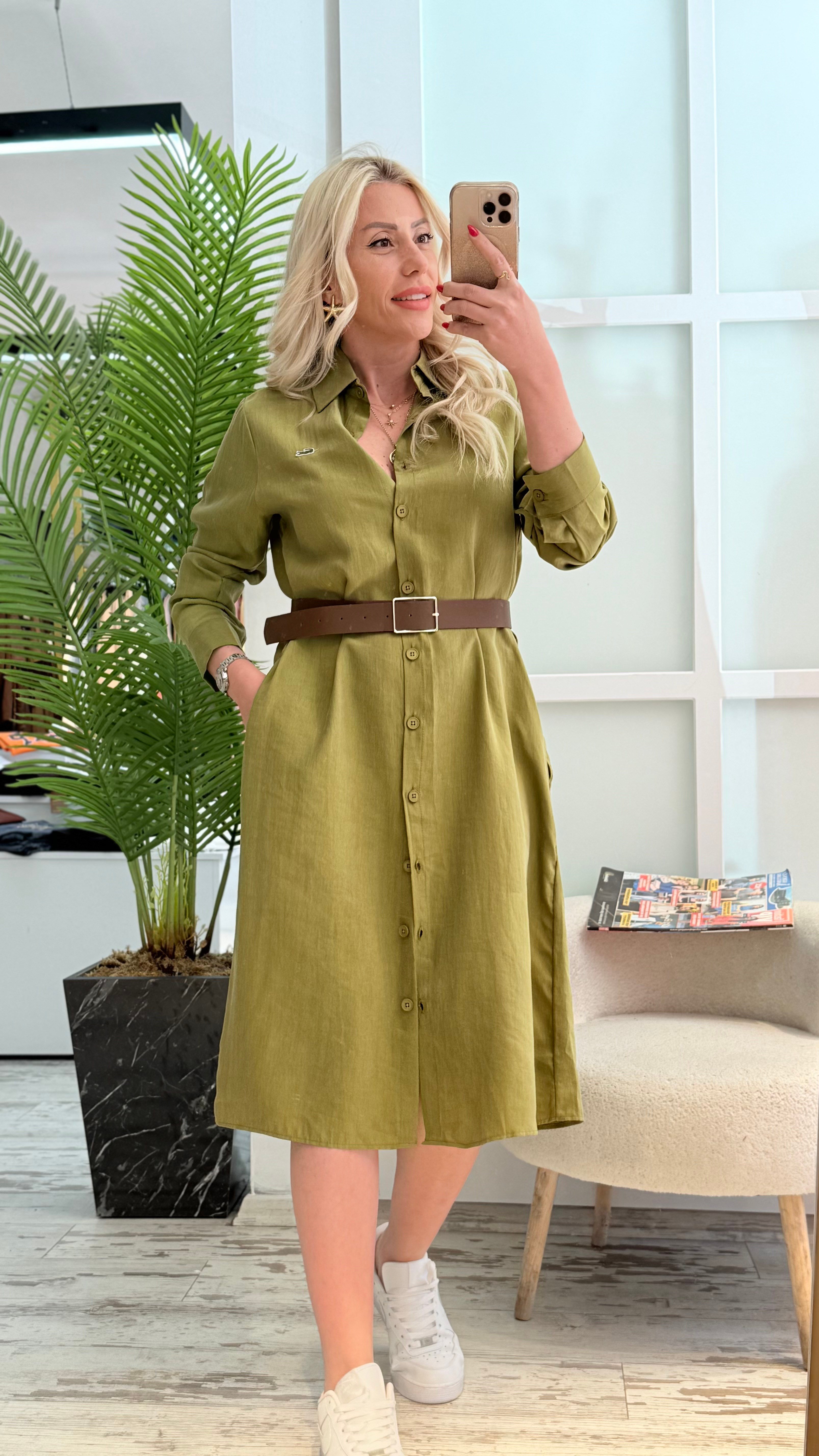 STEFF YEŞİL  ELBİSE