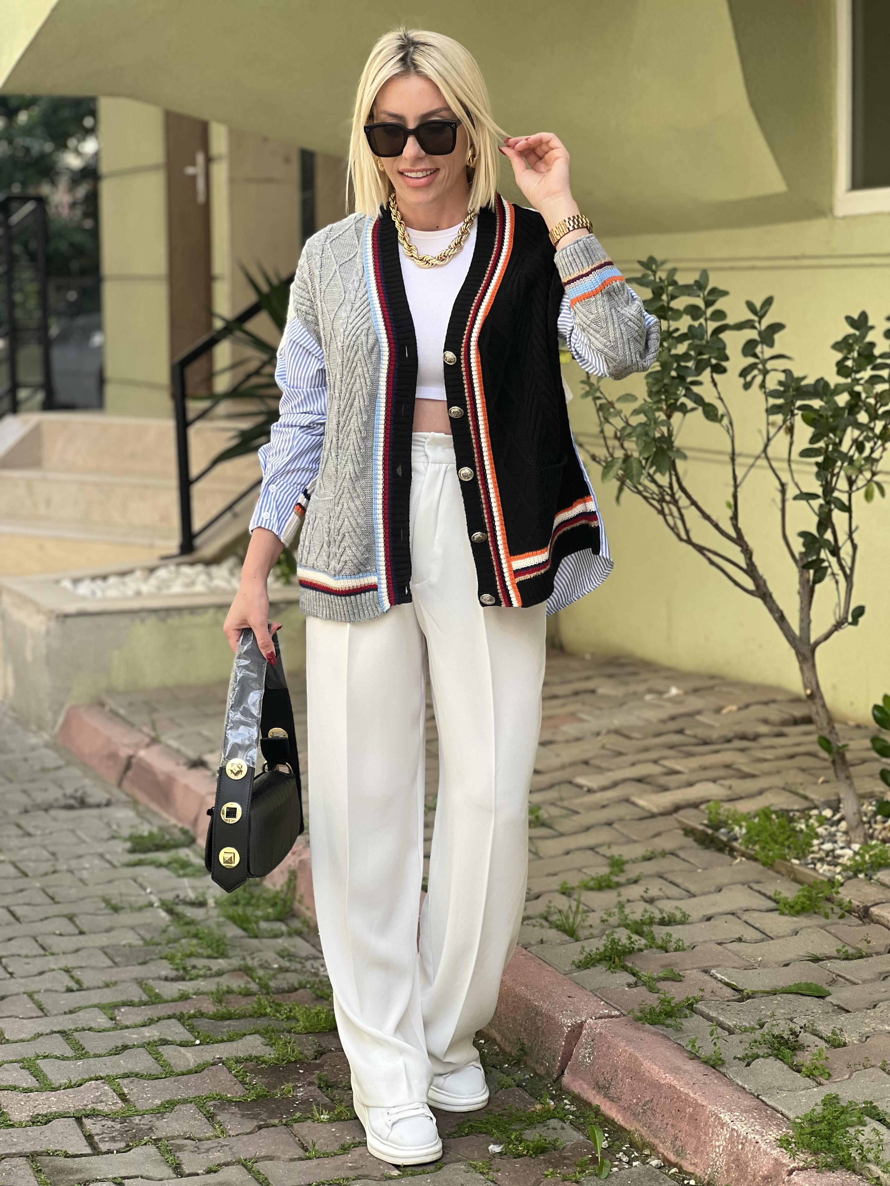 TASARIM GÖMLEKLİ HIRKA