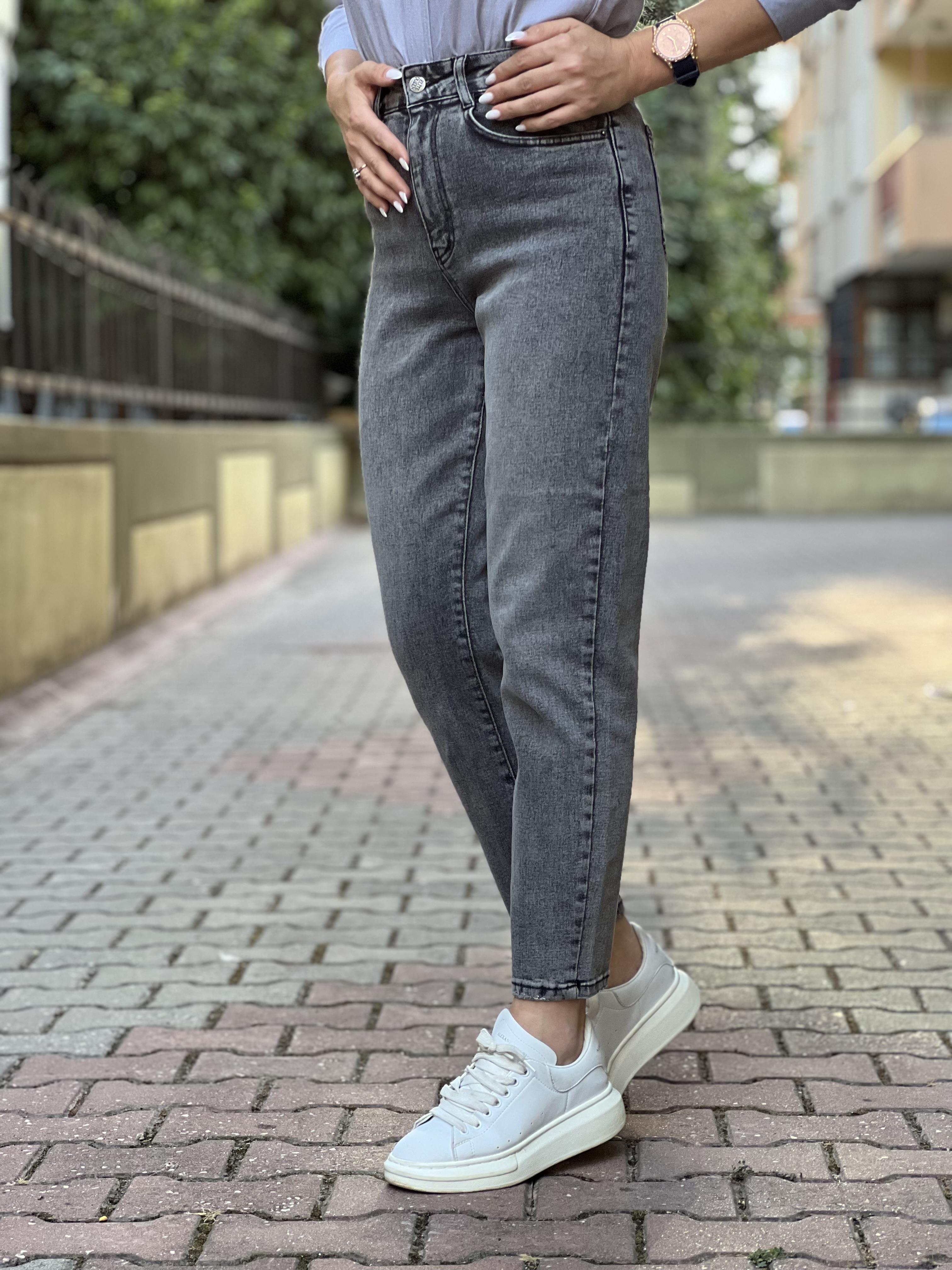 TERY GRİ MOM JEAN