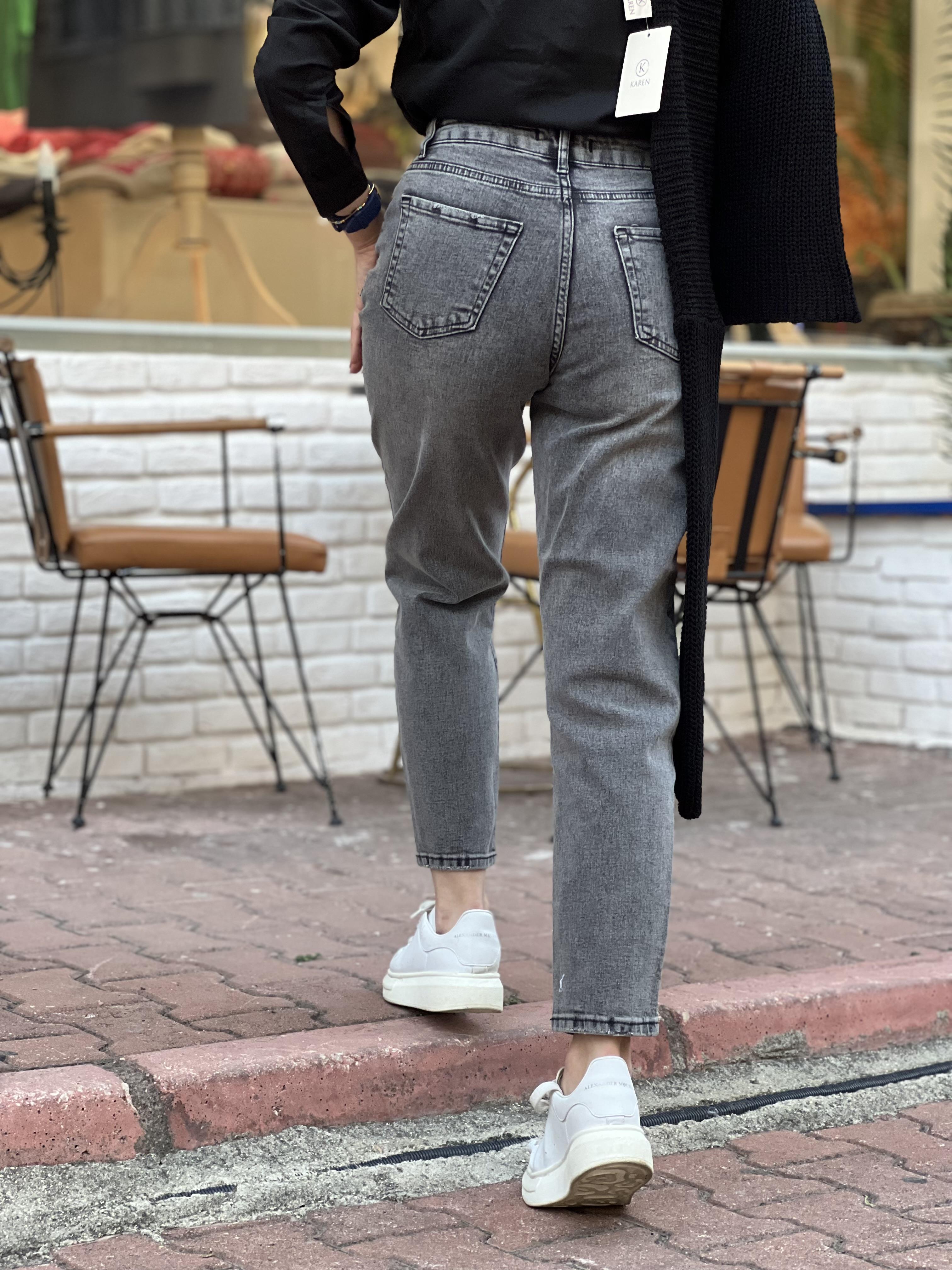 TERY GRİ MOM JEAN