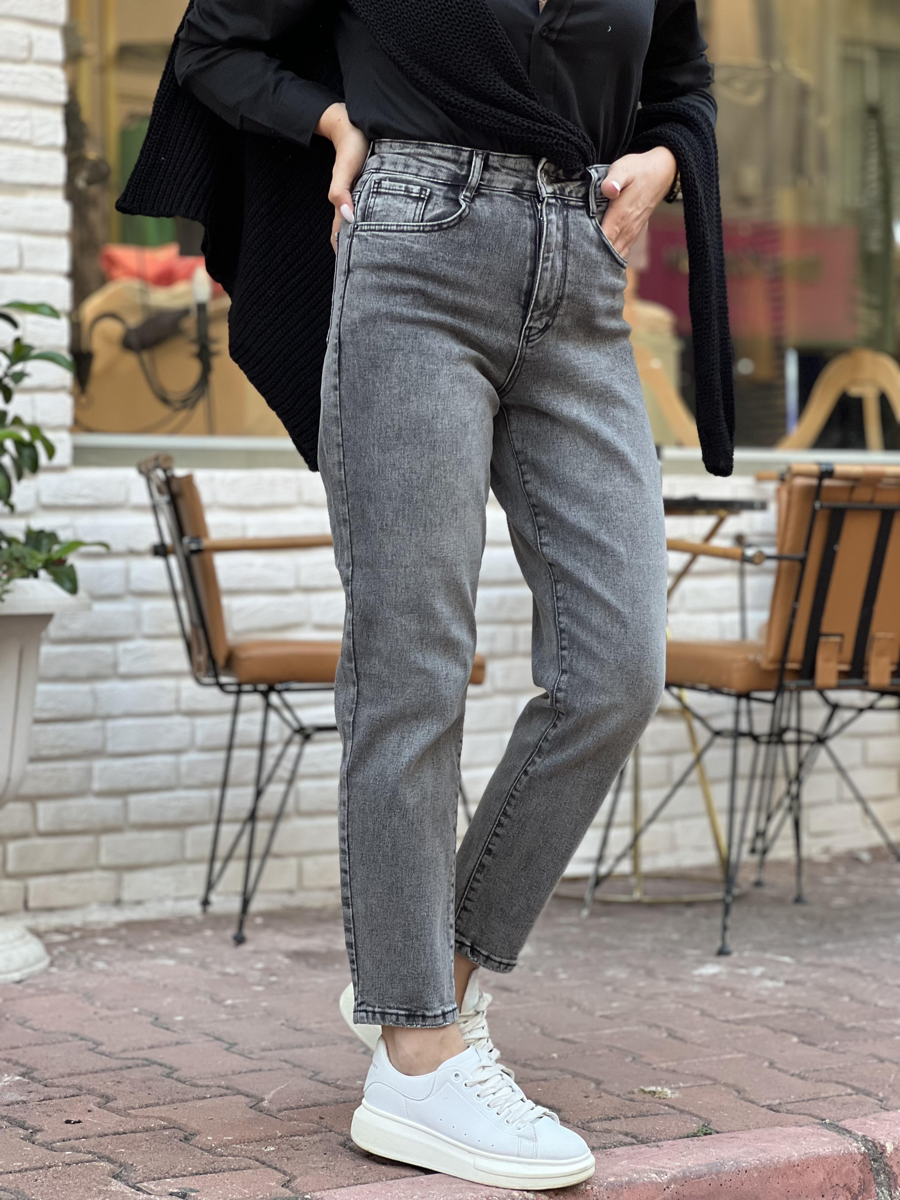 TERY GRİ MOM JEAN