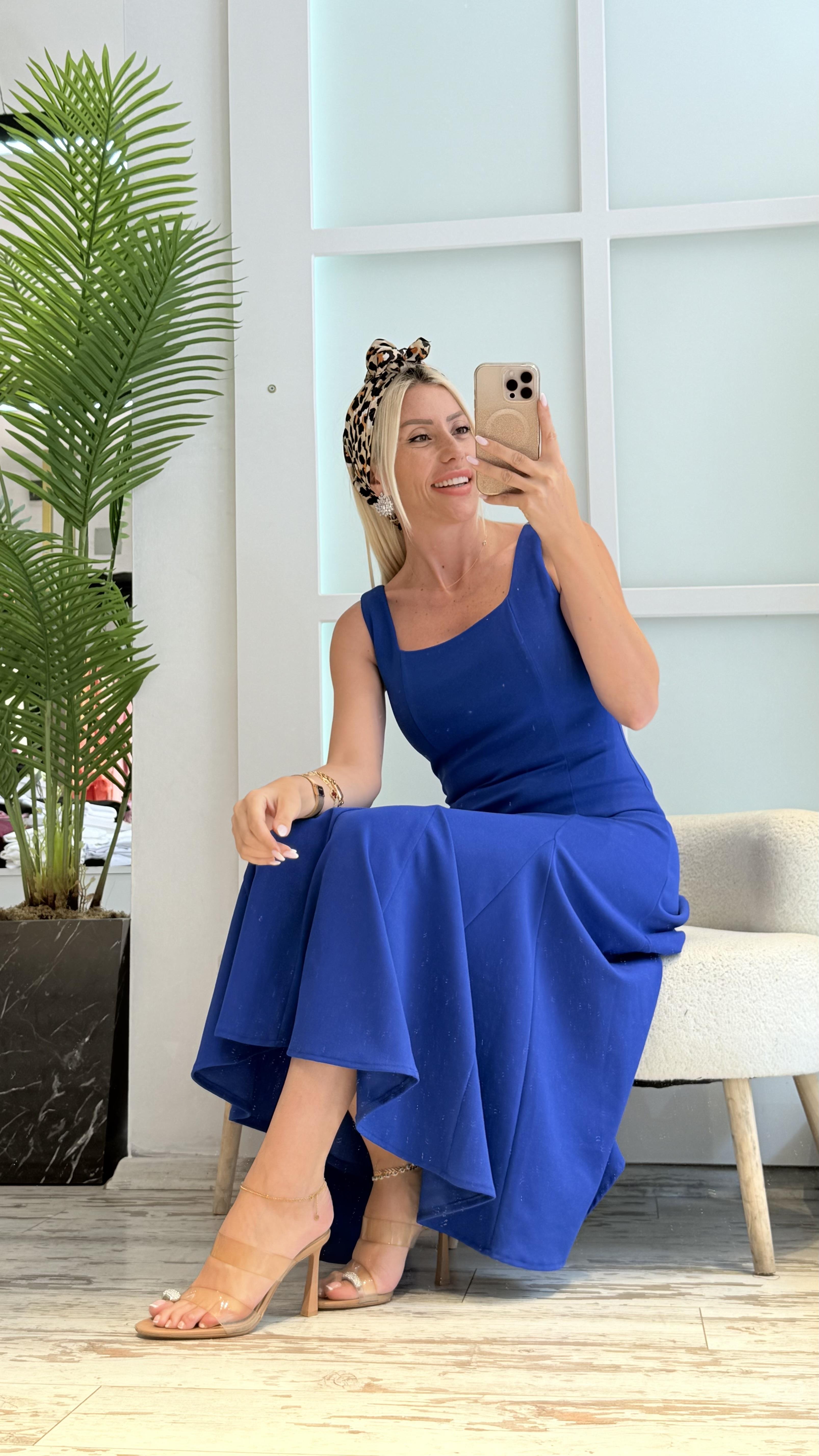 TPUY LACİVERT ELBİSE