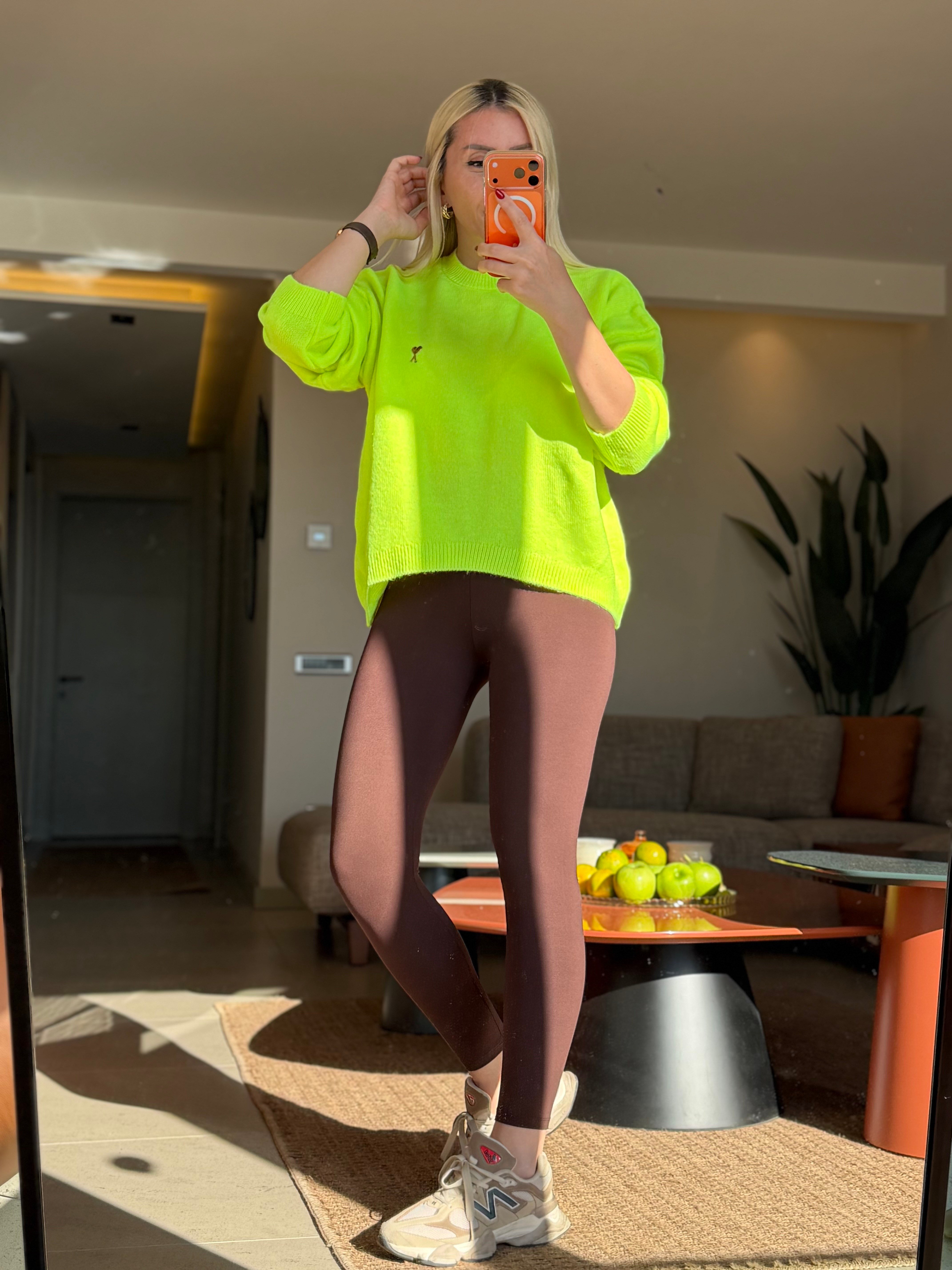 VİEN NEON YEŞİL KAZAK
