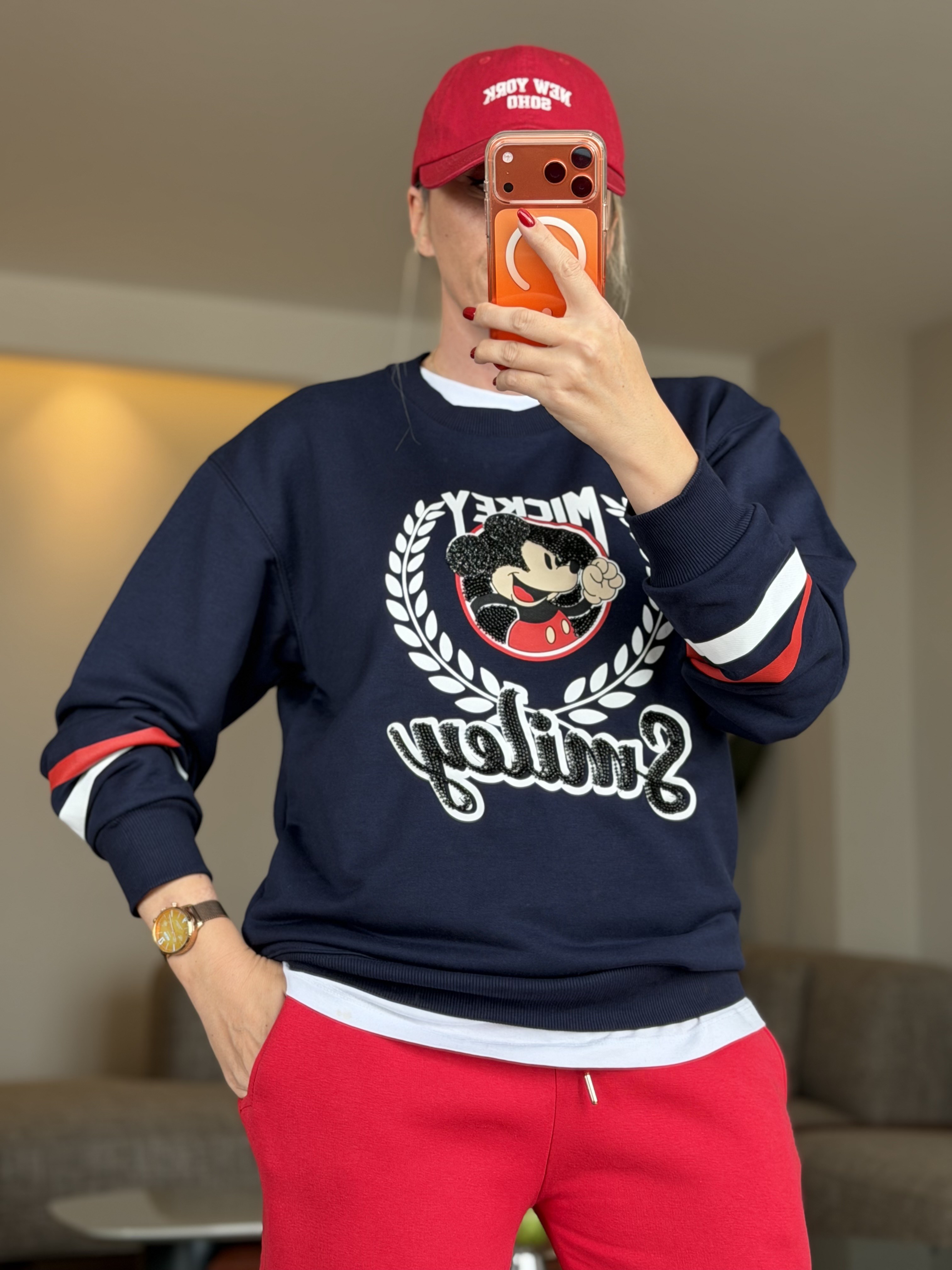 WERİS MİCKEY LACİVERT SWEATSHIRT 