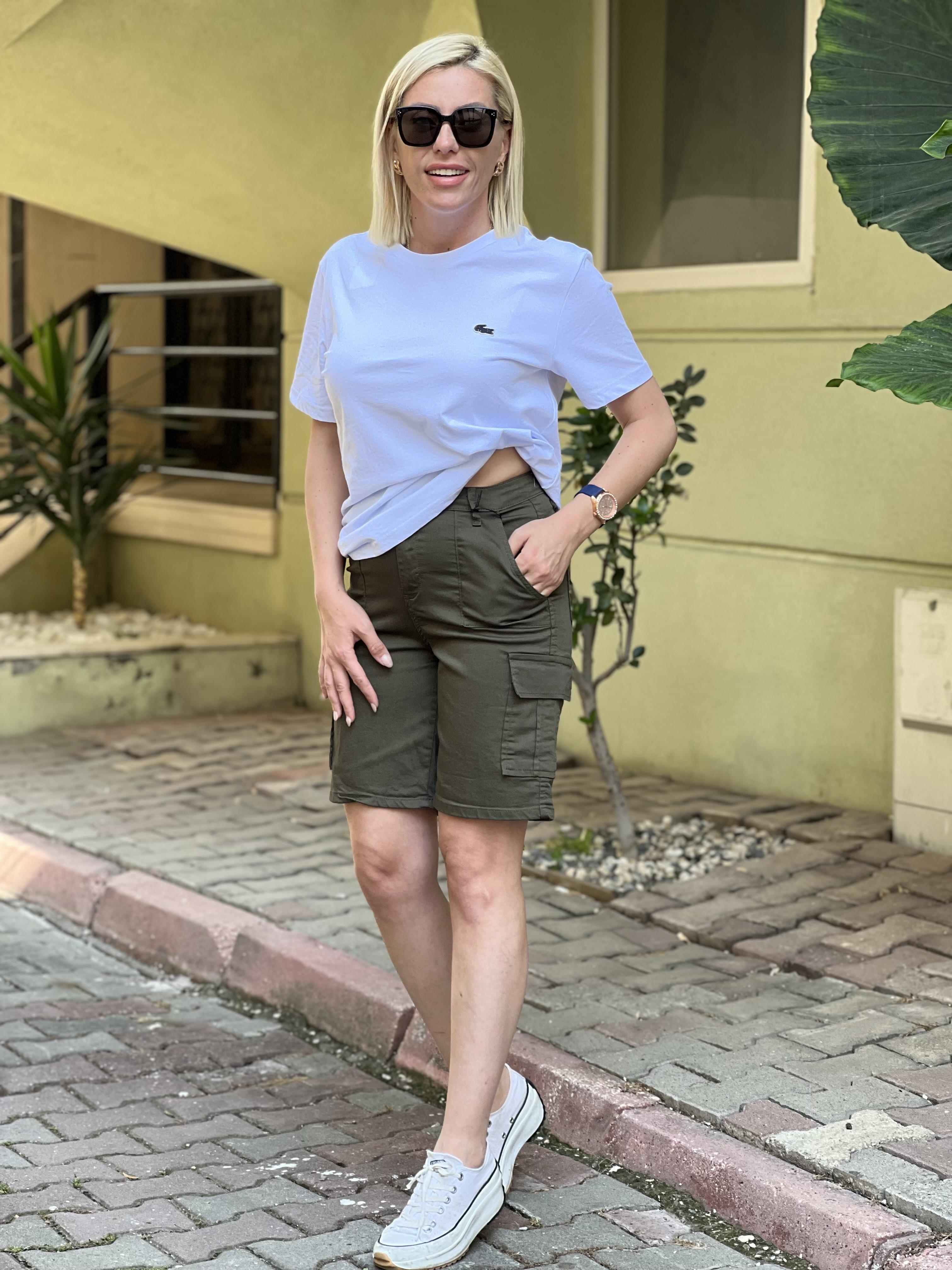  BICYCLE YEŞİL KARGO ŞORT 