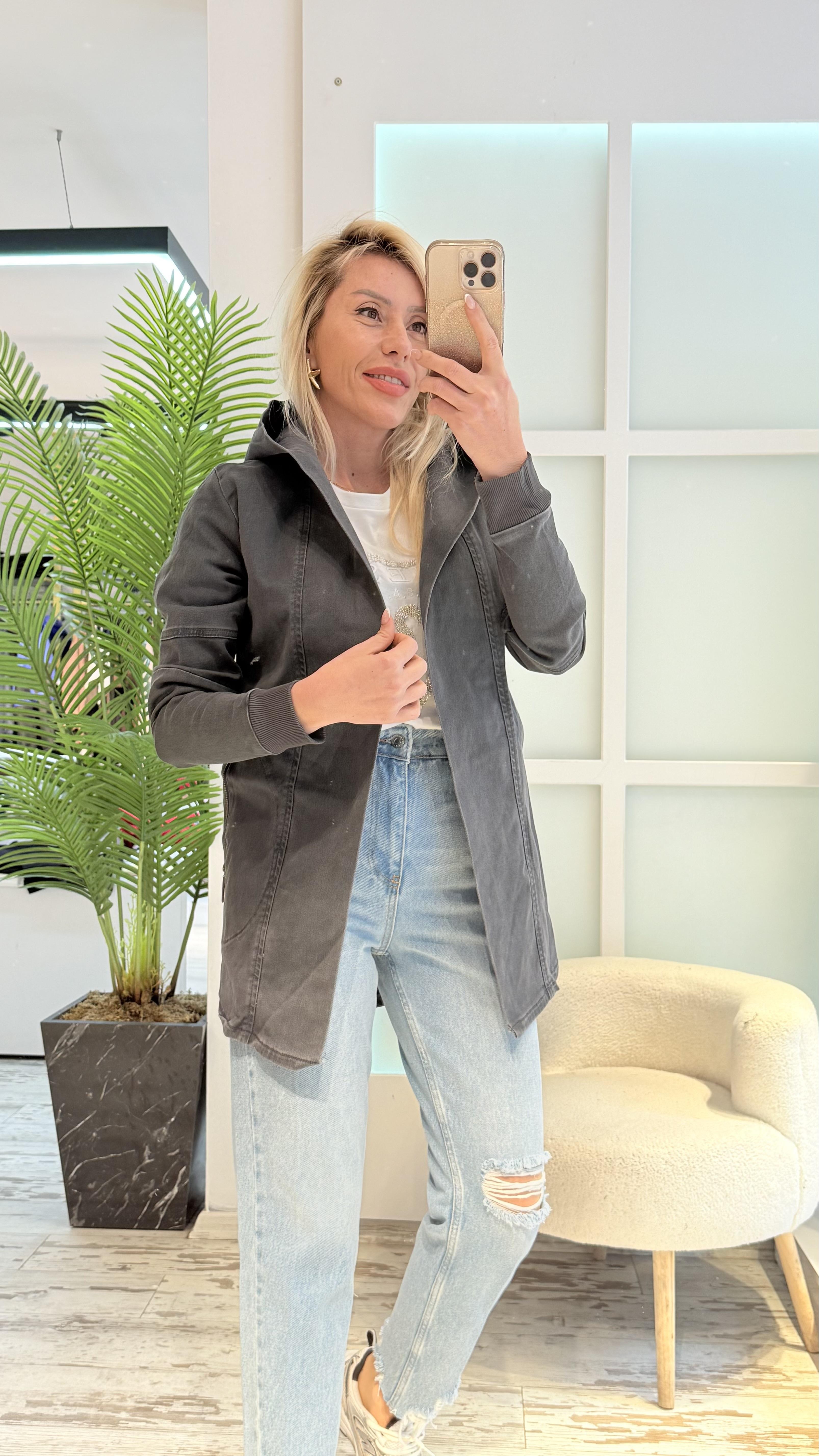 ZOİN ANTRASİT TRENÇ