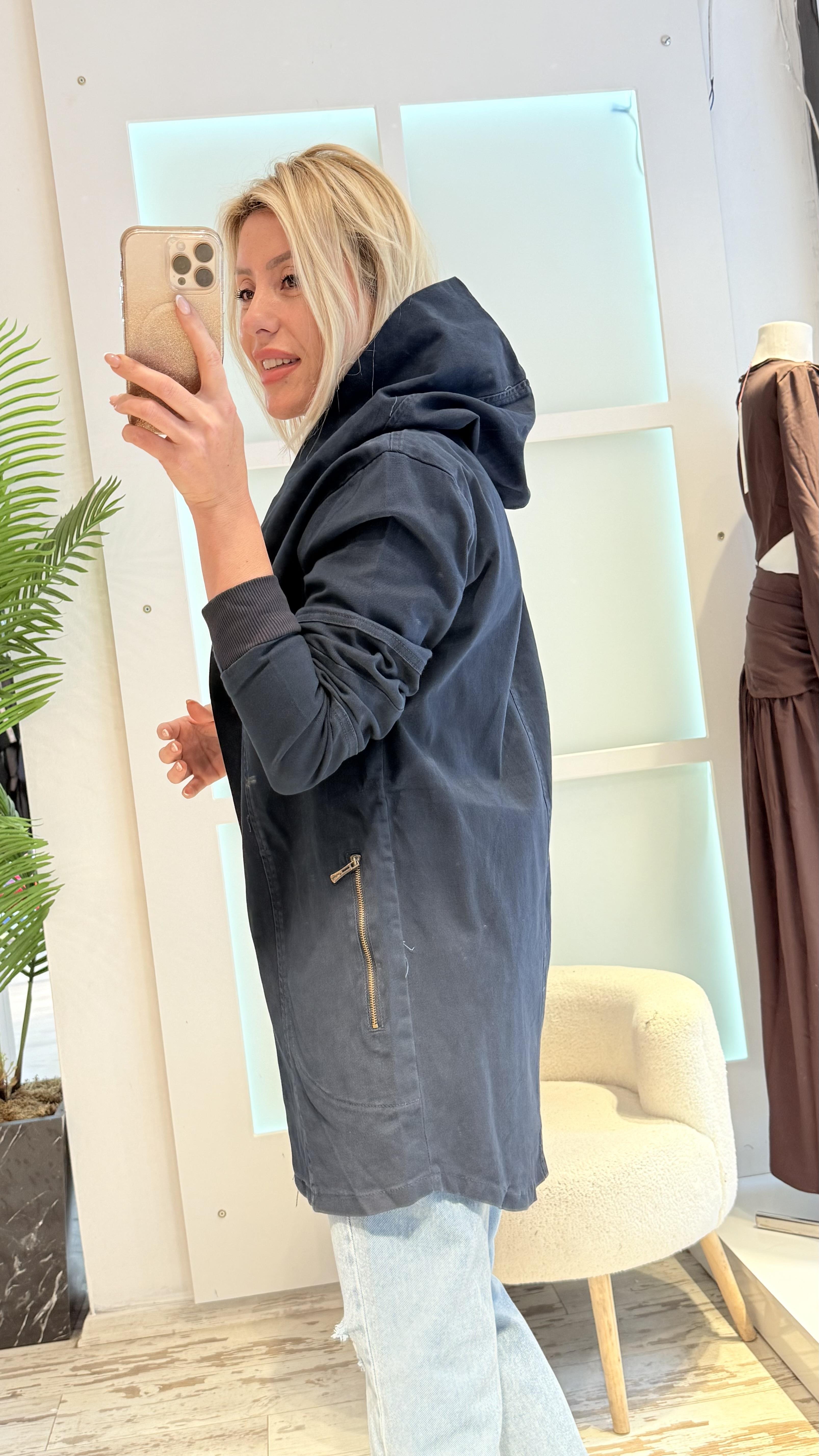 ZOİN LACİVERT TRENÇ