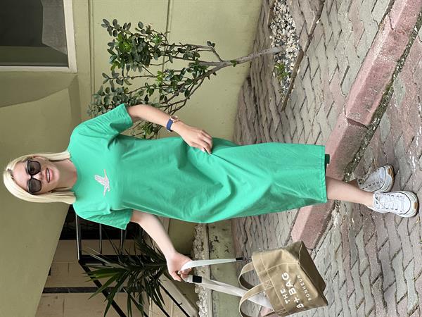 CELESTE  YEŞİL ELBİSE 